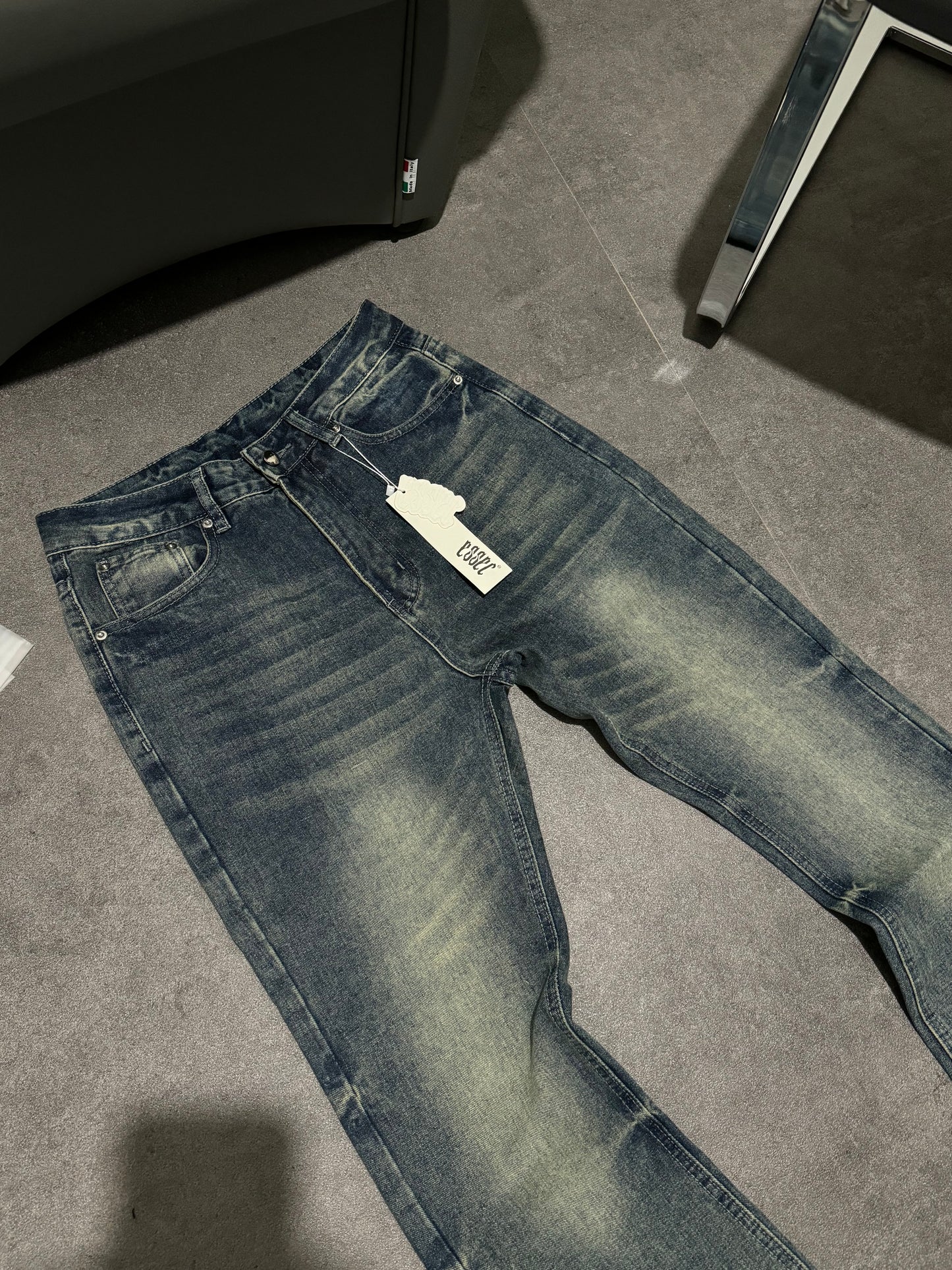 Essec Flared Blue Wash Denim