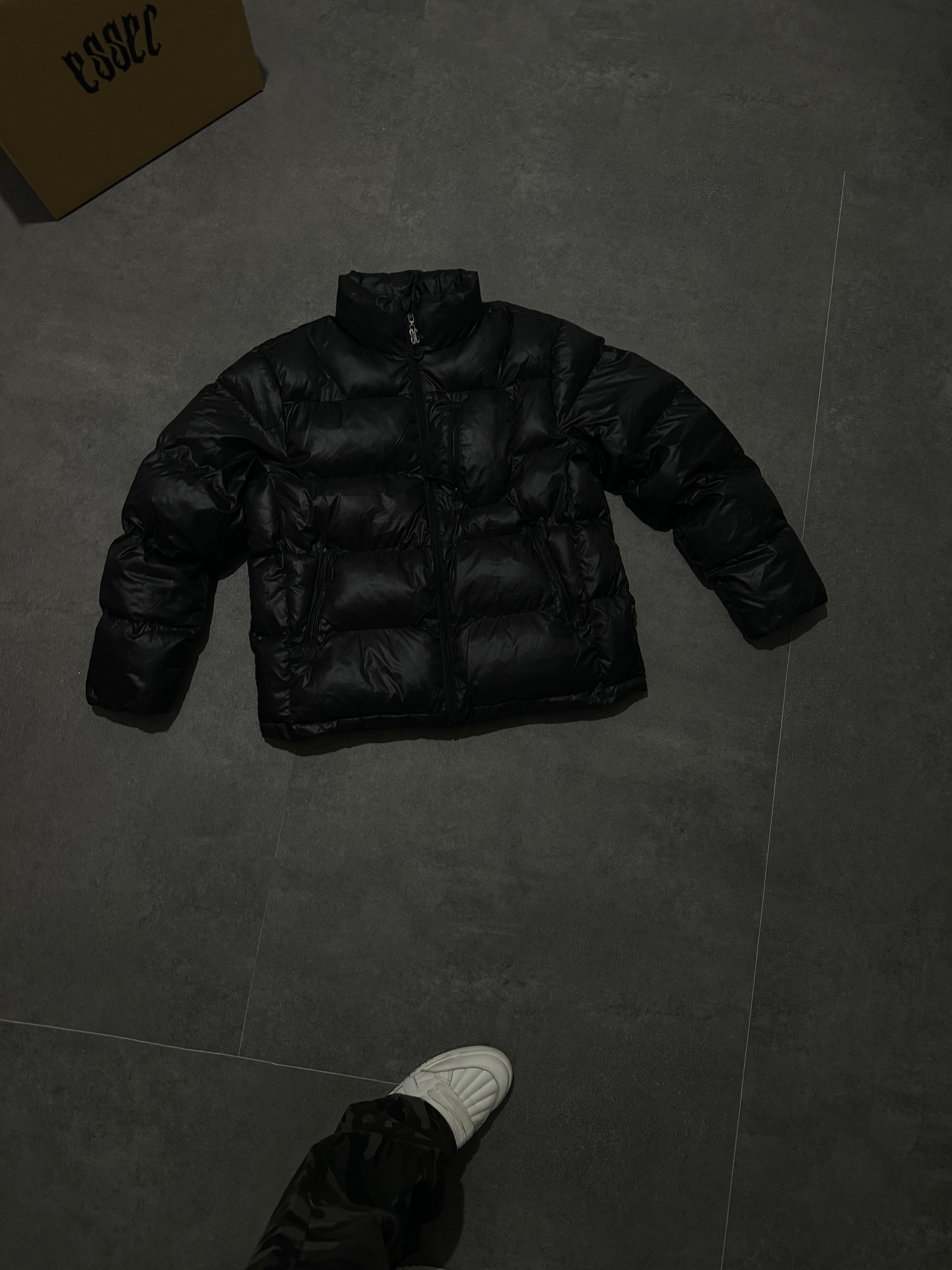Diamond Zip Black Puffer