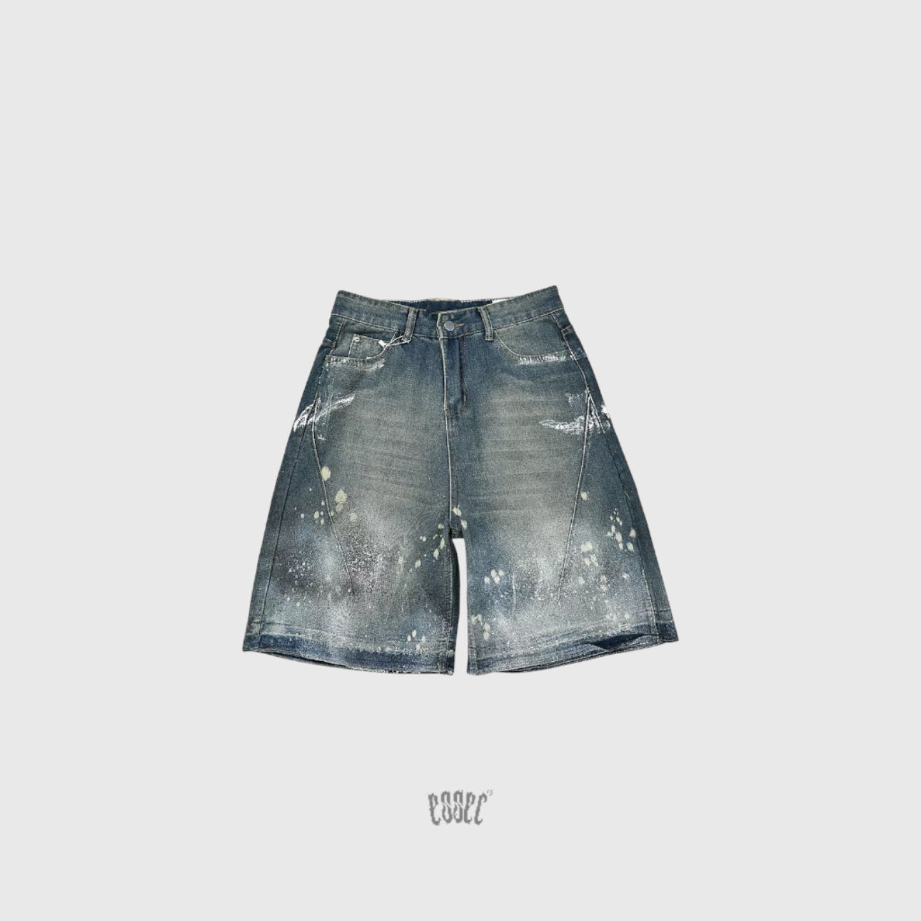 Blue Painted Jorts