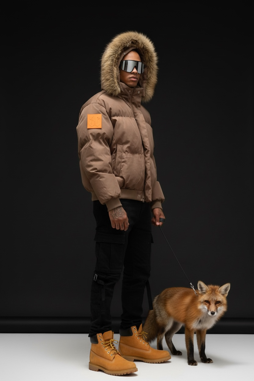 Essec Brown Fur Jacket (Color Change Patches)