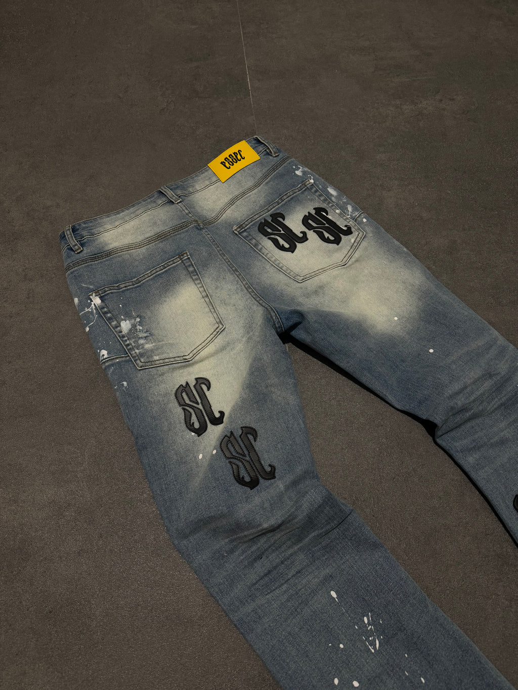 Essec Leather Patch Denim