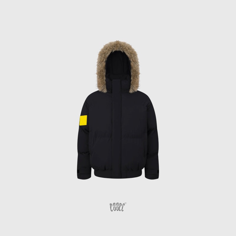 Essec Black Fur Jacket (Color Change Patches)