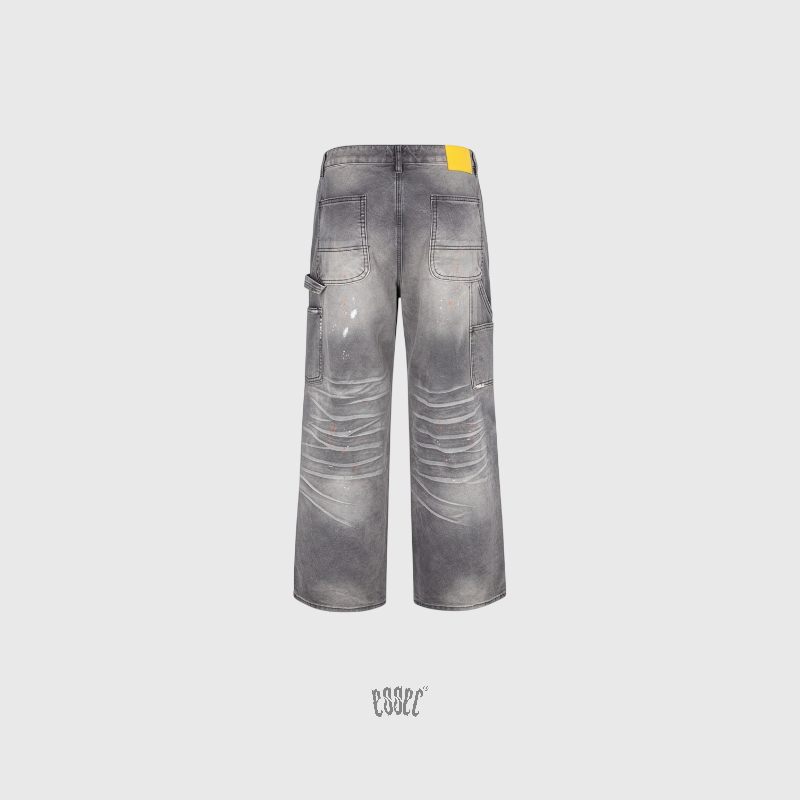 Grey Baggy Denim