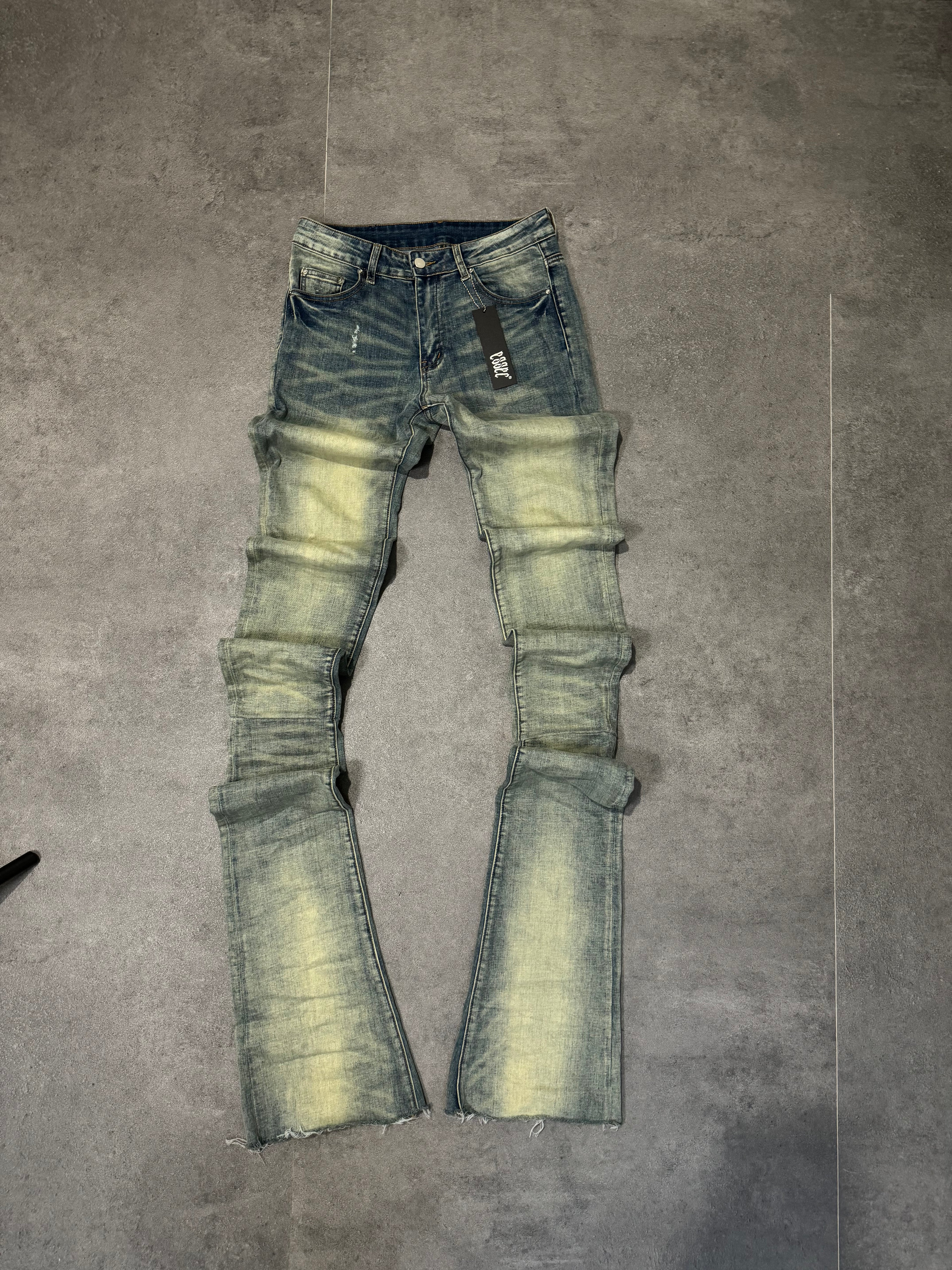 Stacked Basic Blue Wash
