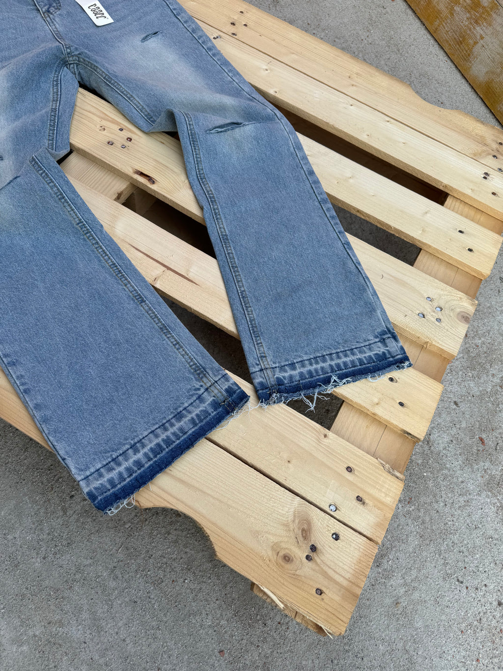 Flared Blue Denim