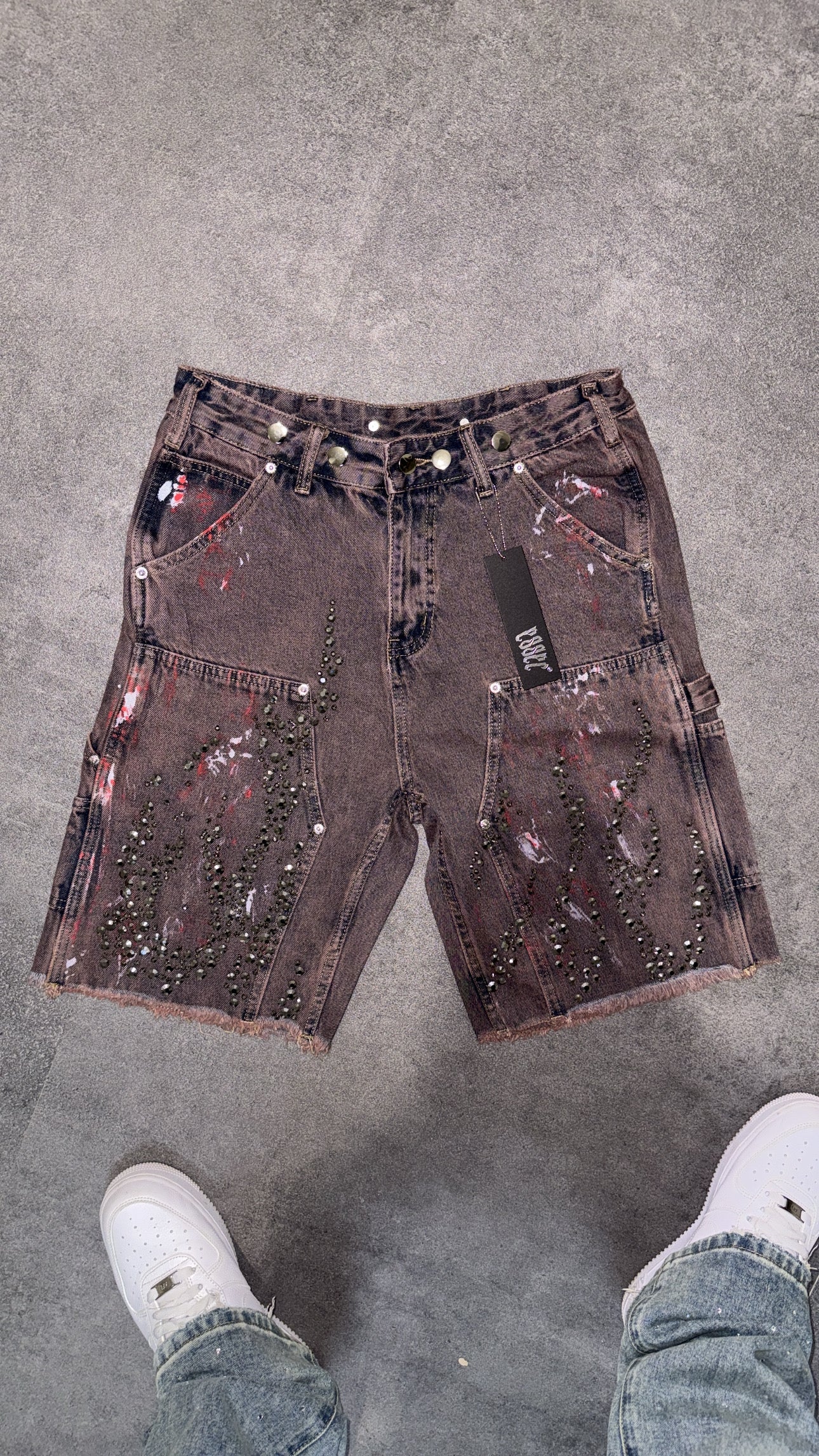 Vvs Flame Shorts Red Wash