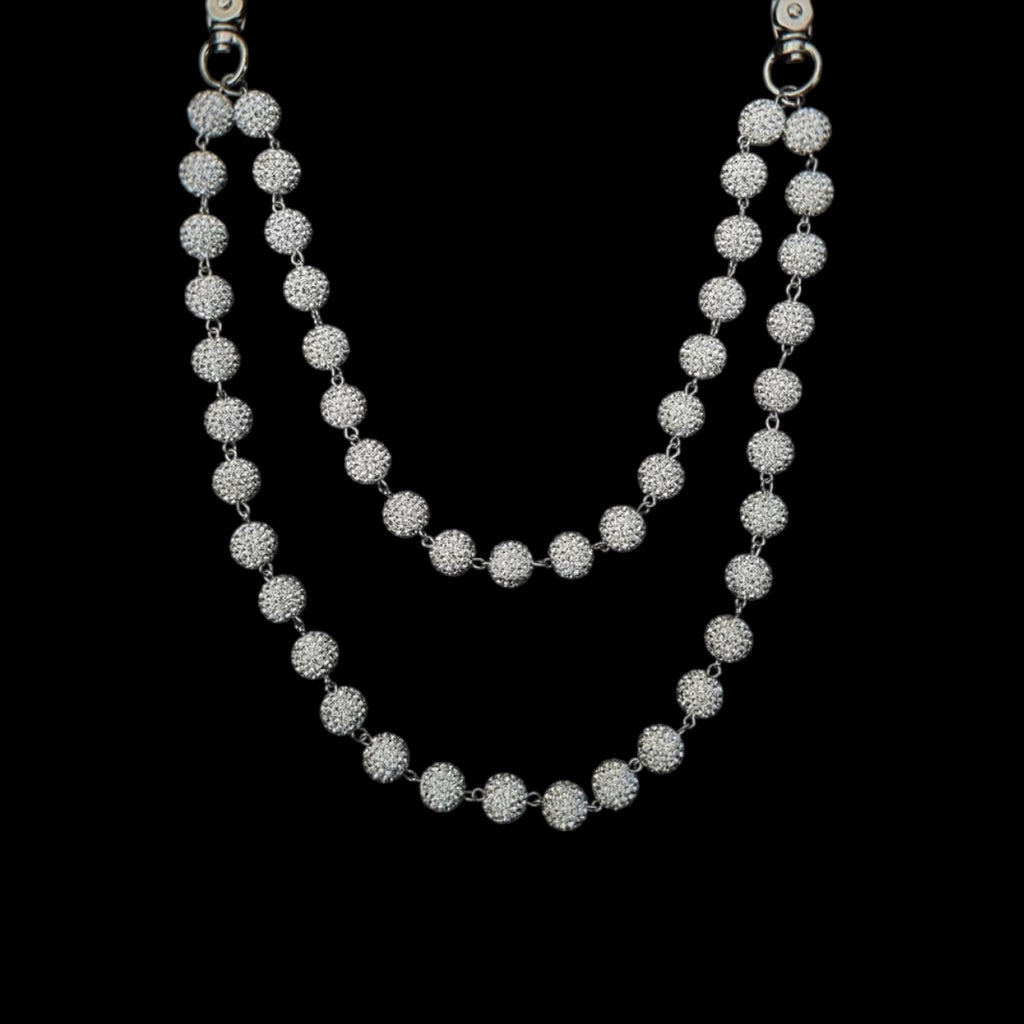 Iced Pearl Wallet Chain