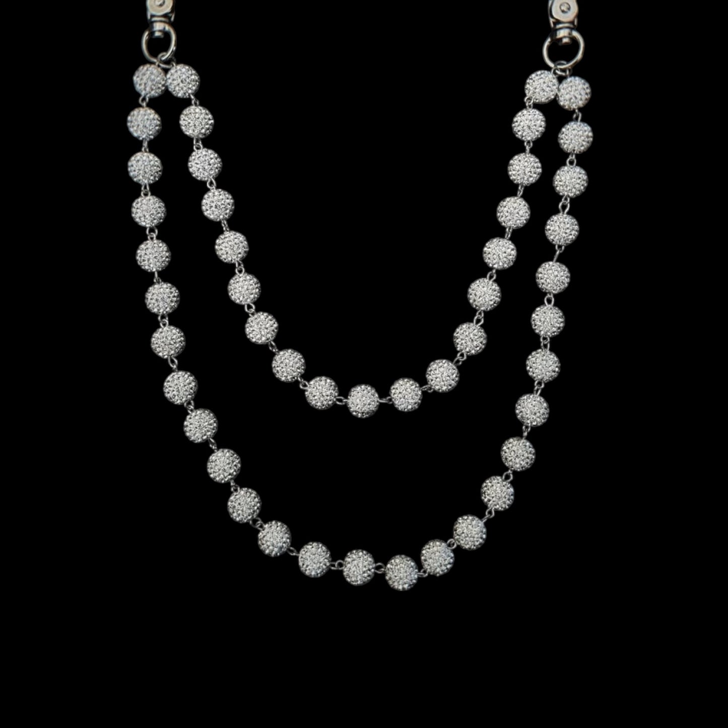 Iced Pearl Wallet Chain