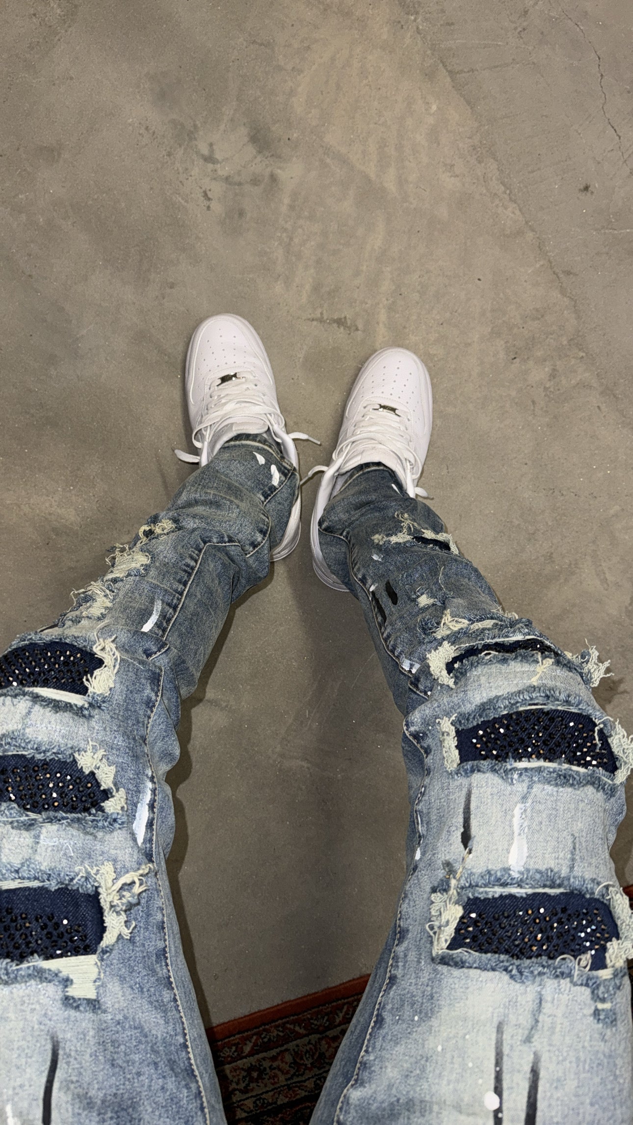 Painted vvs denim