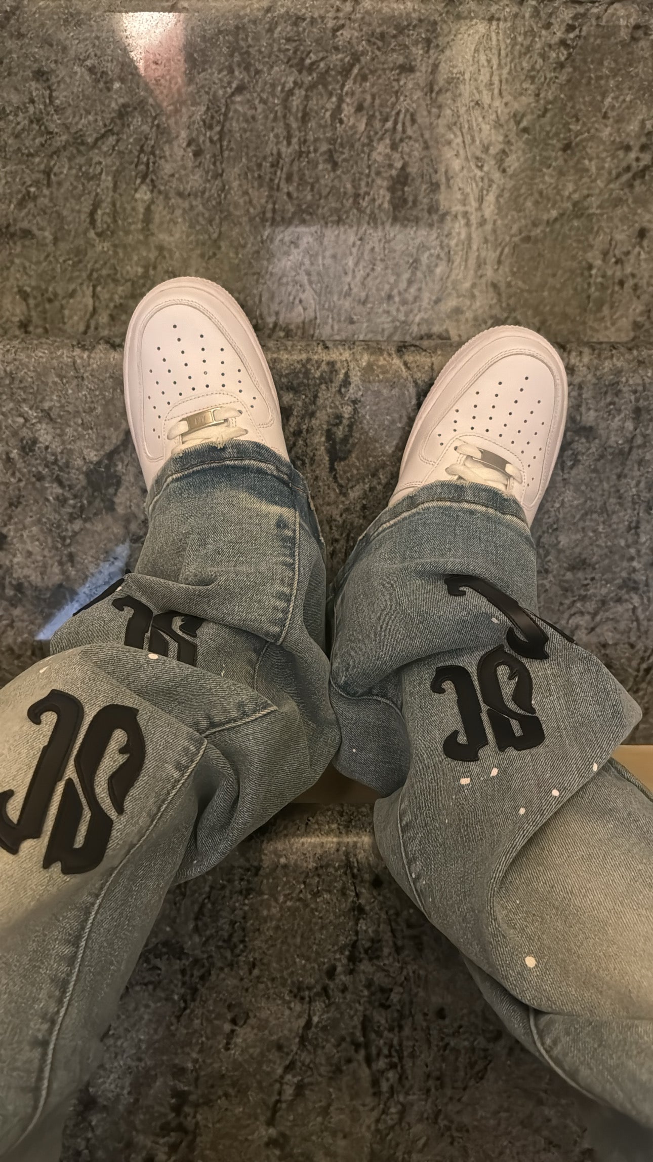 Essec Leather Patch Denim