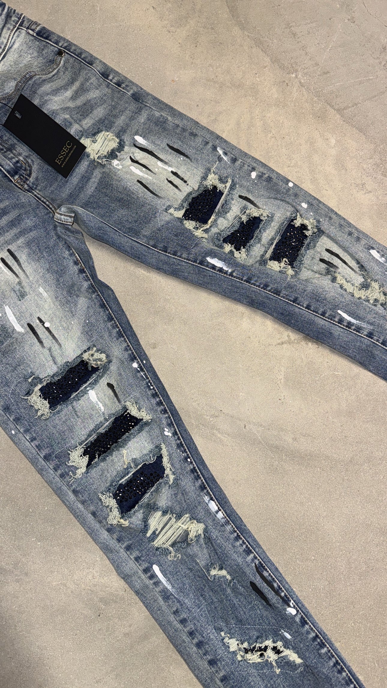 Painted vvs denim
