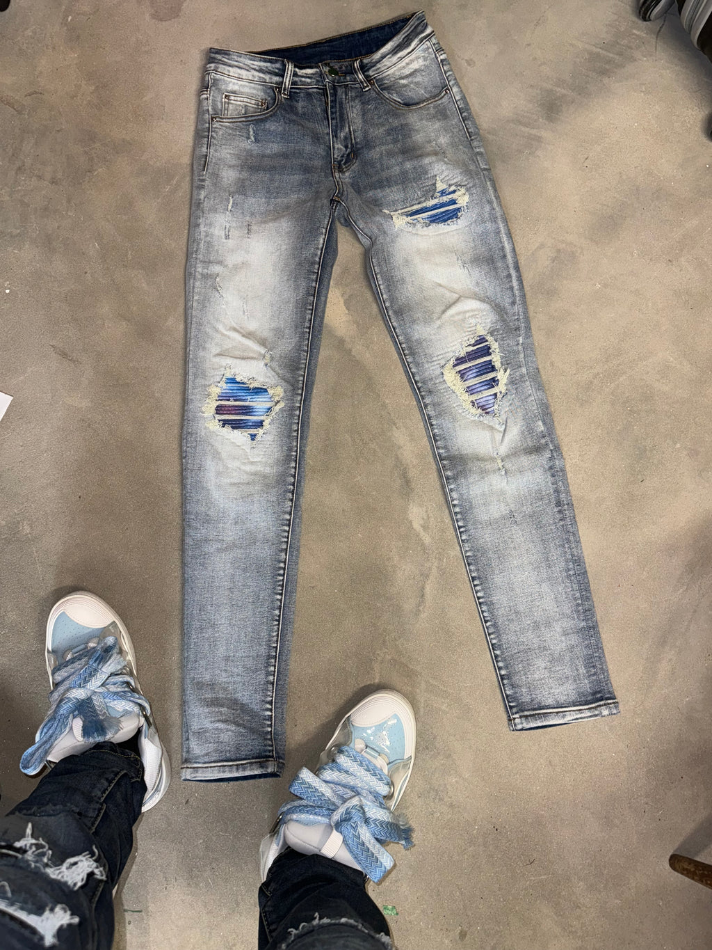Blue Shades Patch Denim