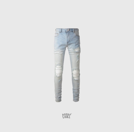 White Patch Blue Denim