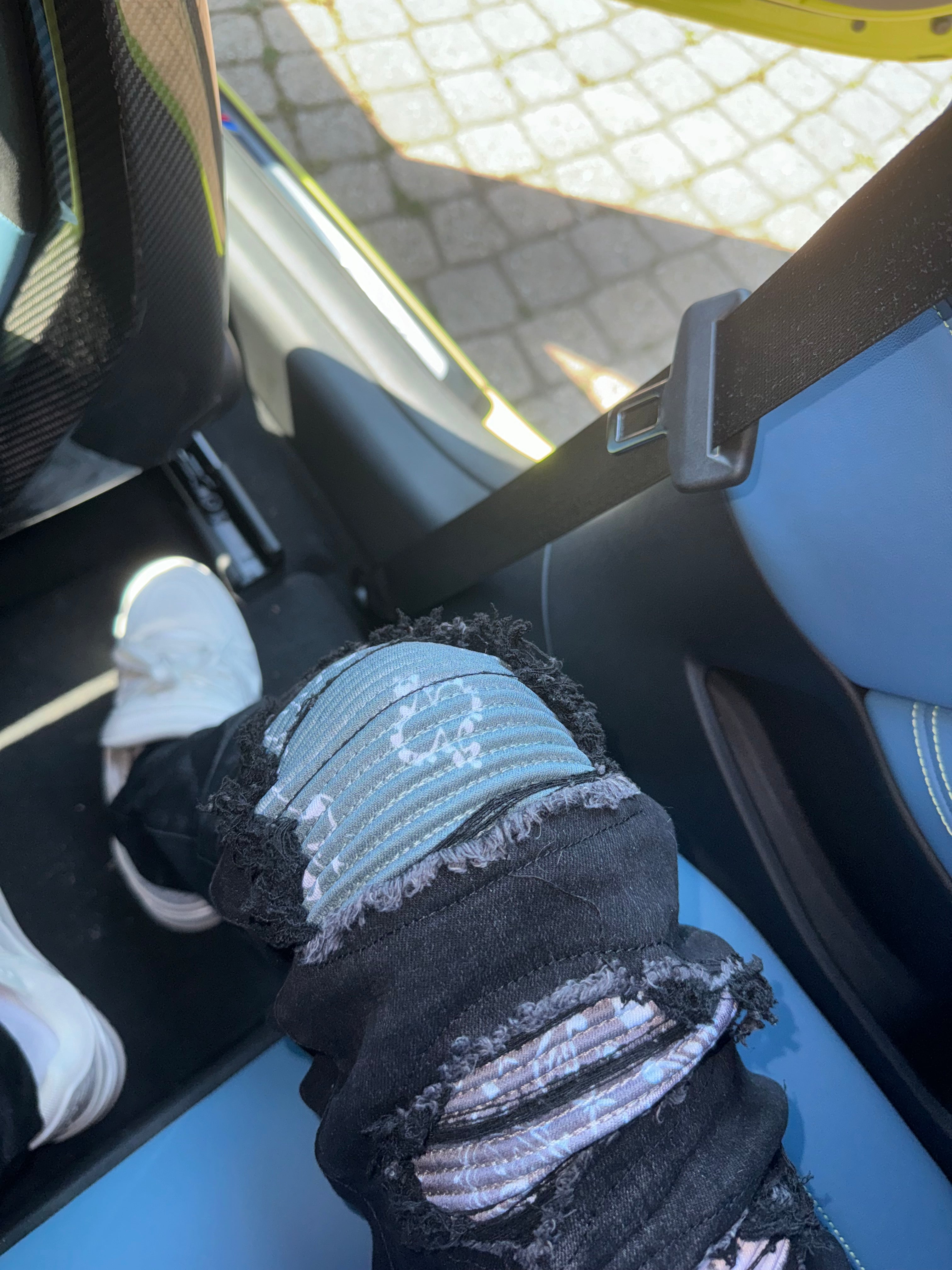 Black Silver Bandana Denim