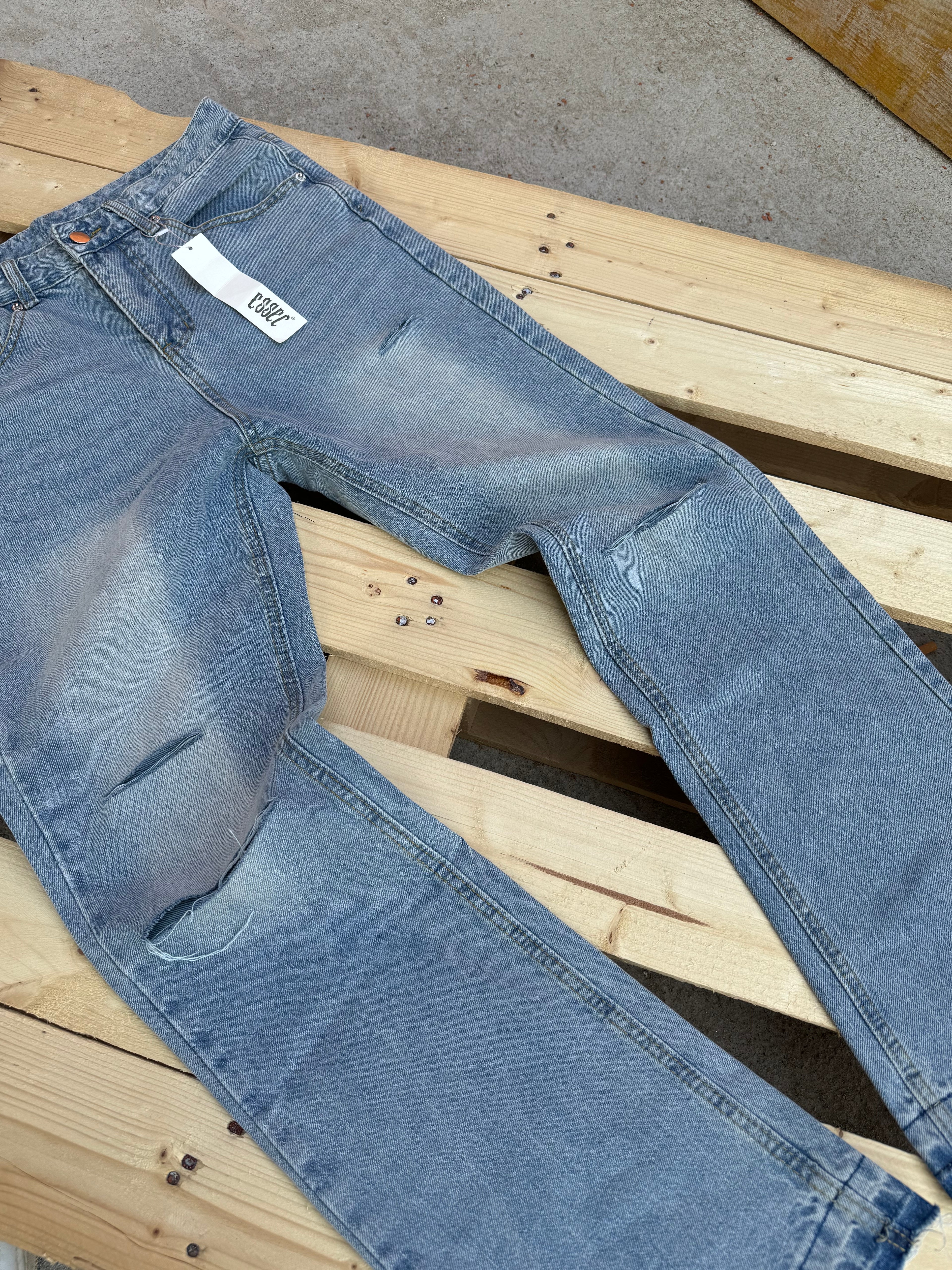 Flared Blue Denim