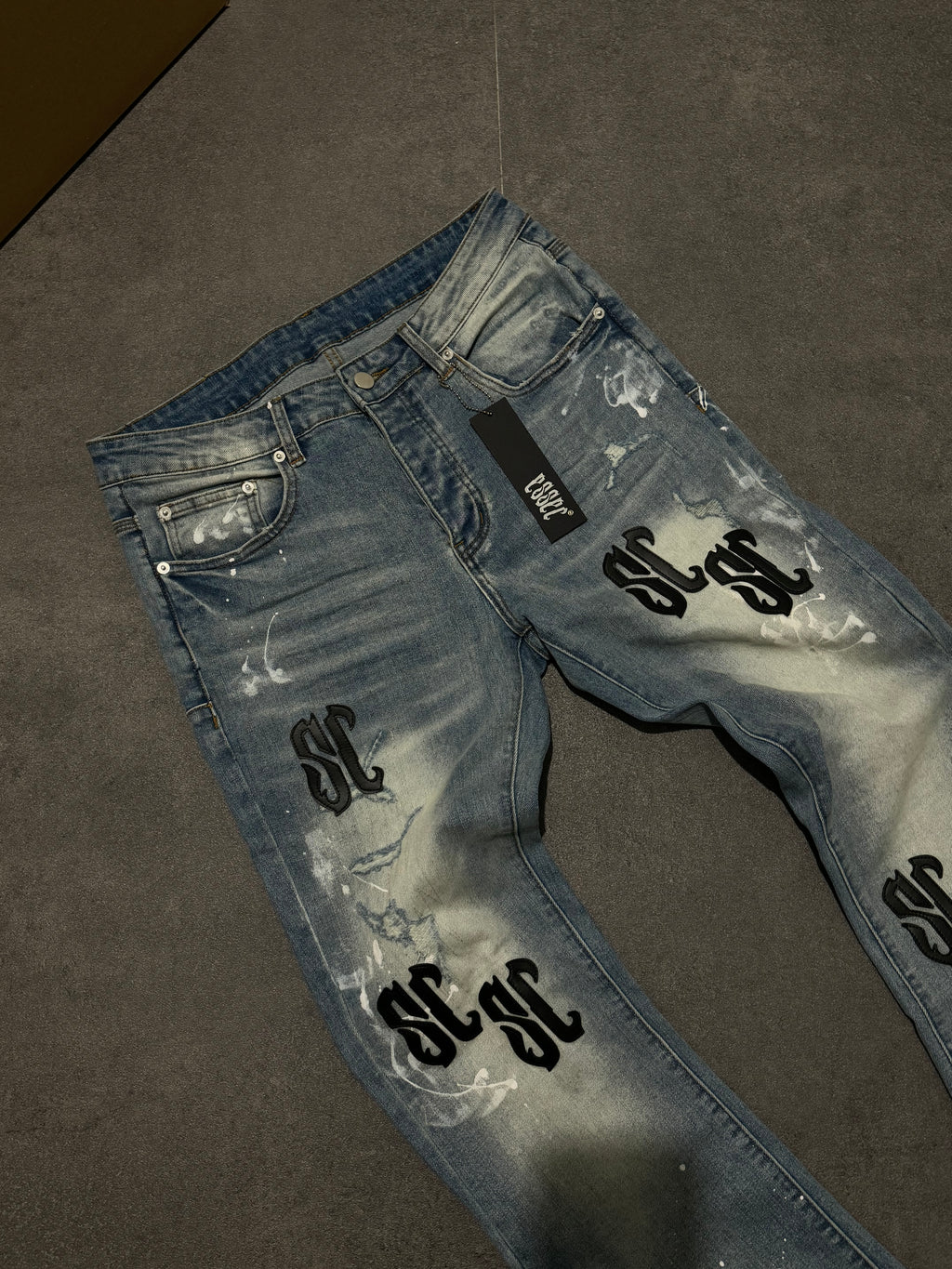 Essec Leather Patch Denim