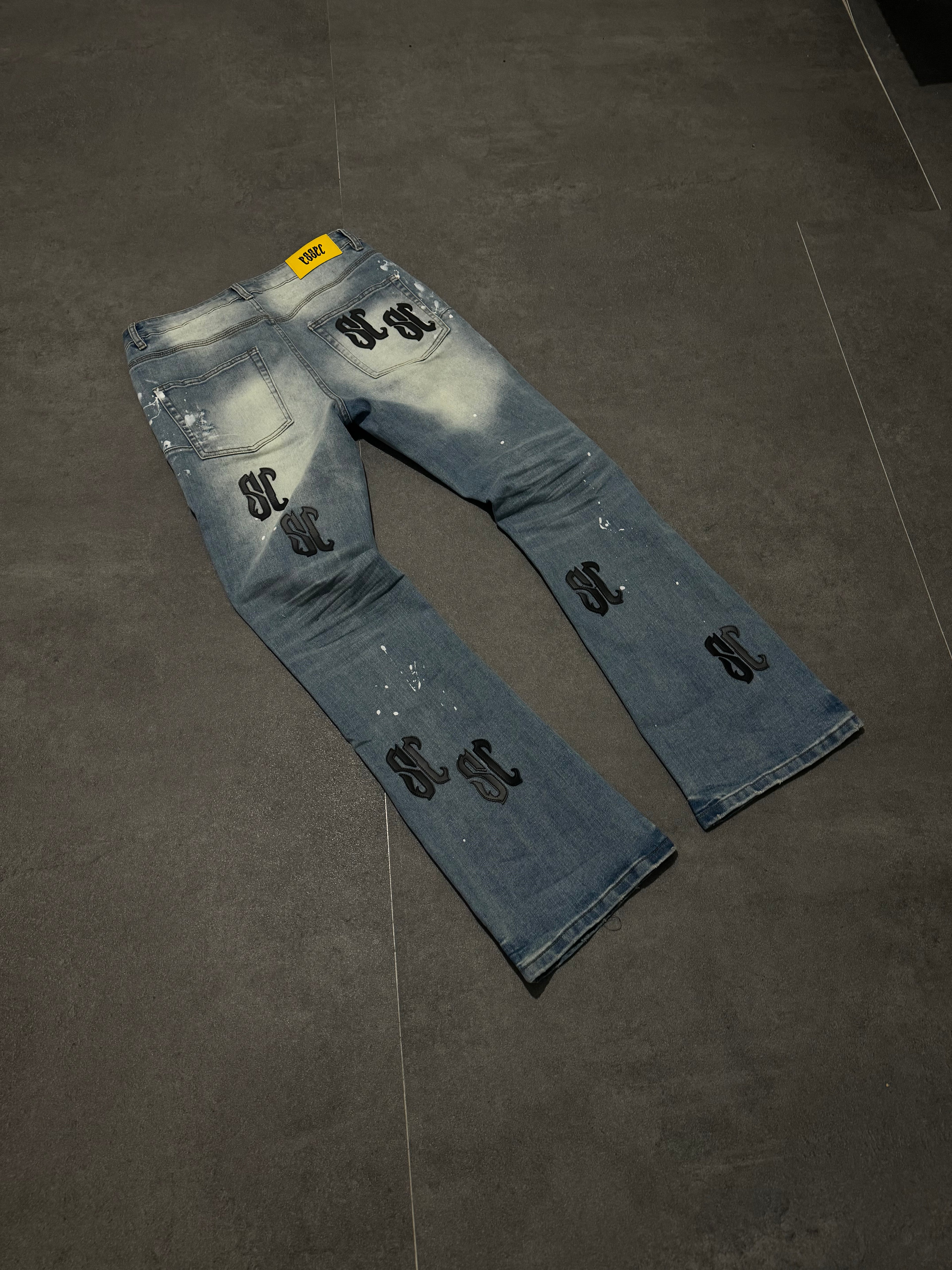 Essec Leather Patch Denim