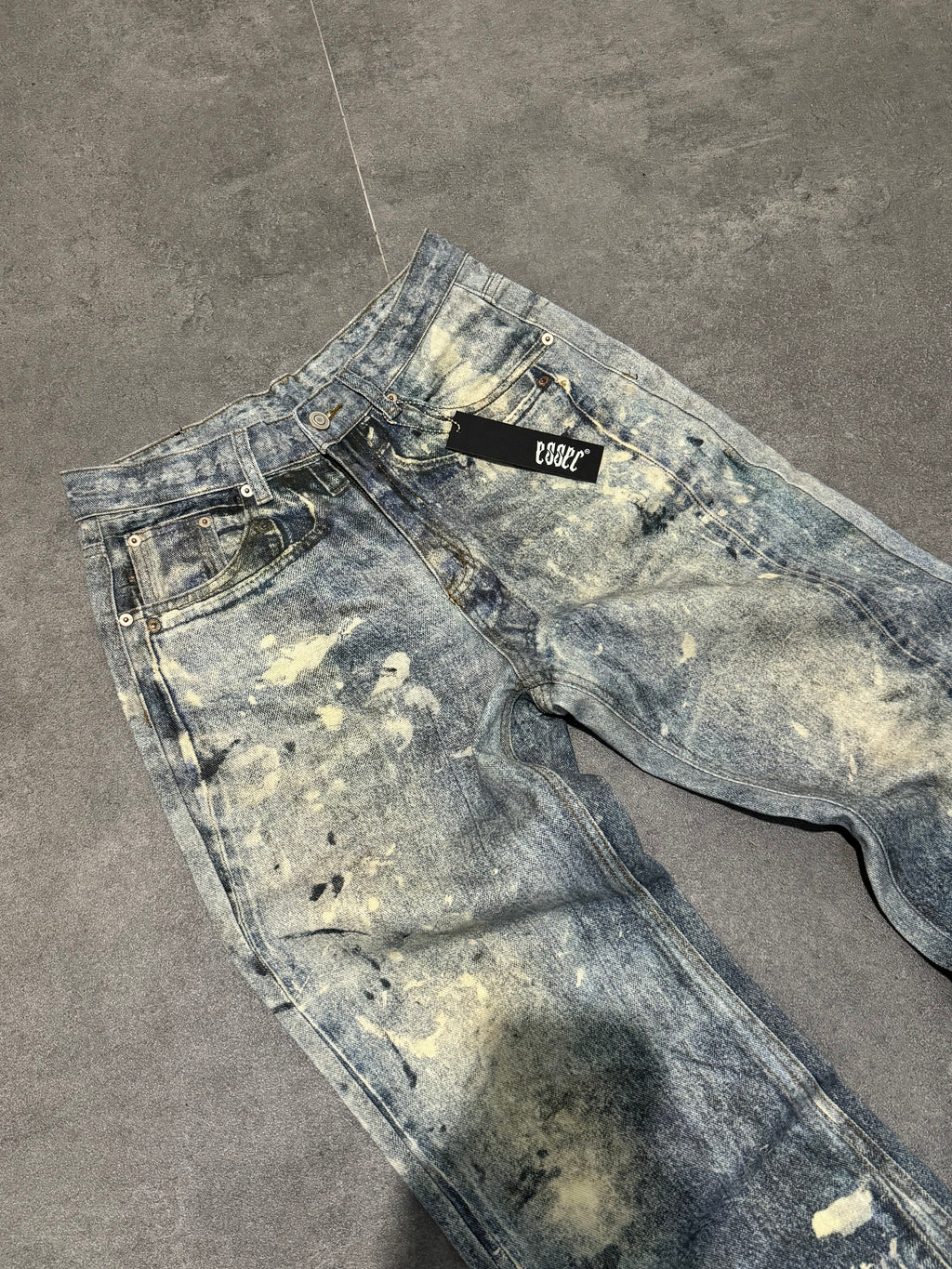 Painted Baggy Denim