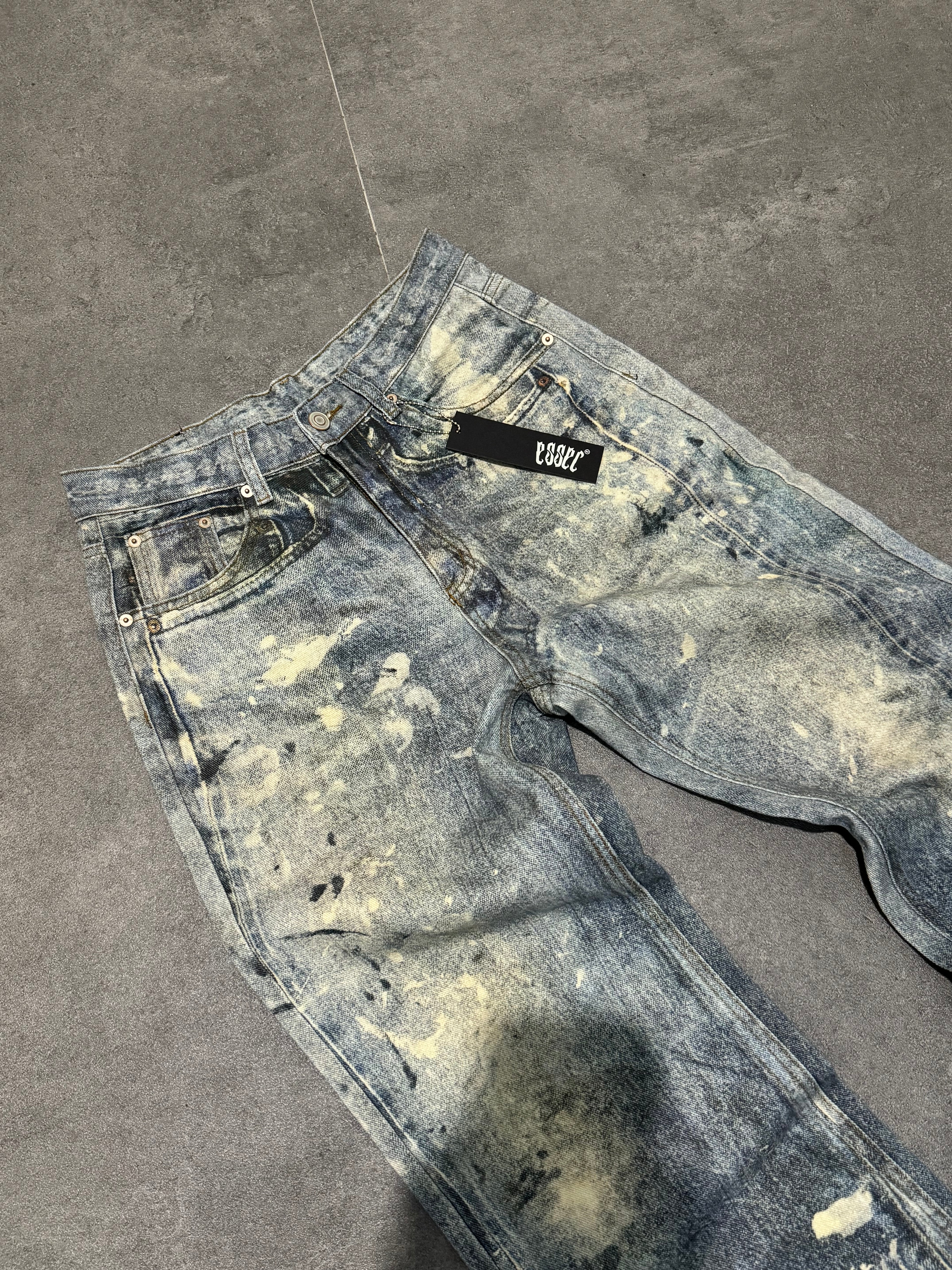 Painted Baggy Denim