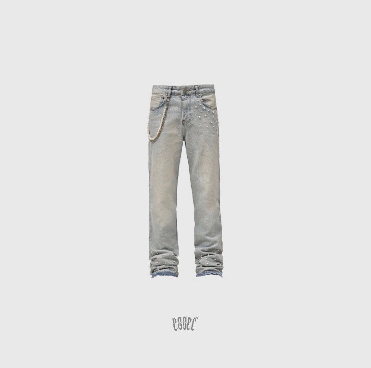 Flared Blue Pearl Denim