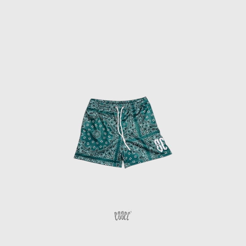 Essec Bandana Shorts Dark Green