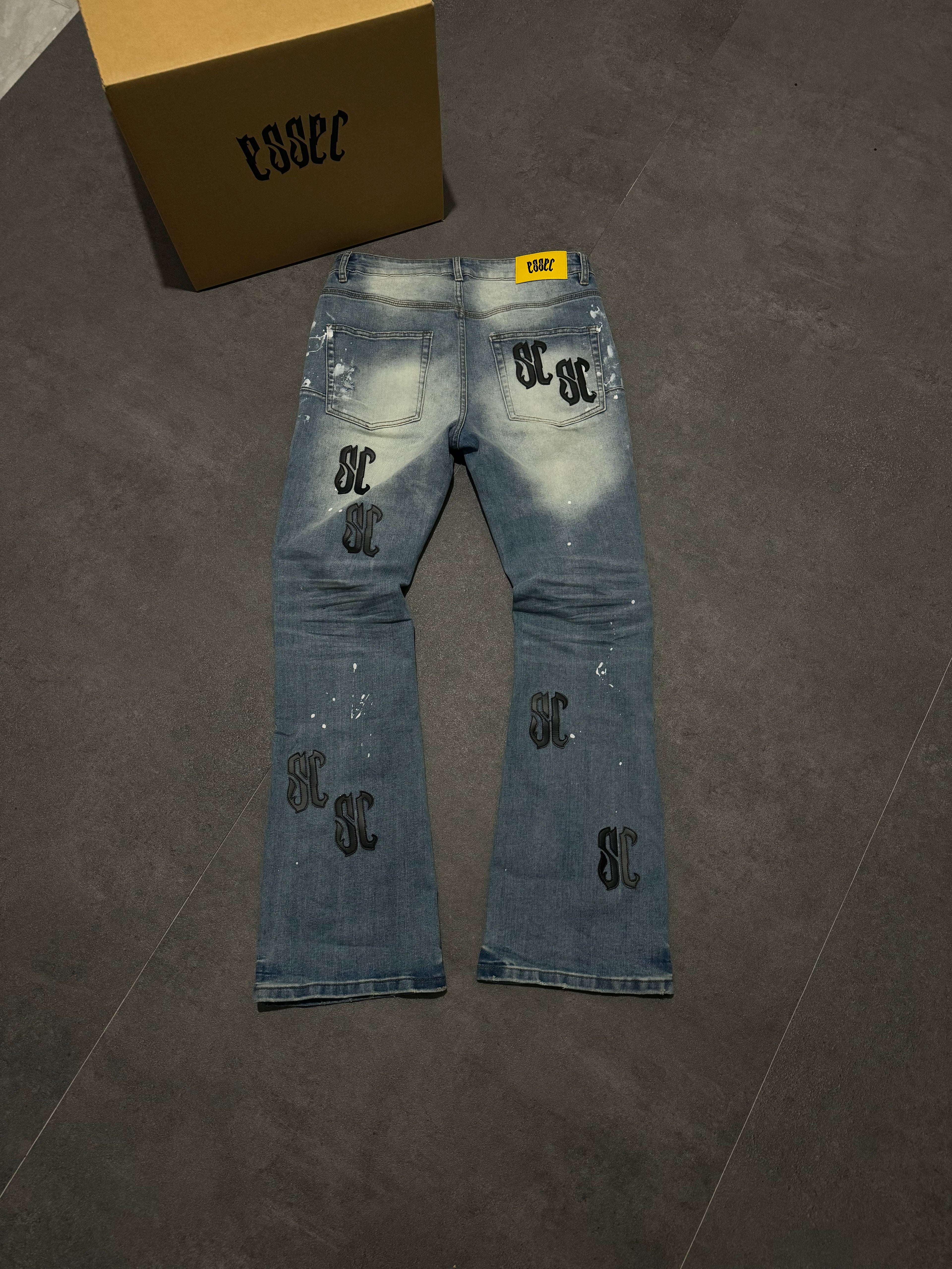 Essec Leather Patch Denim