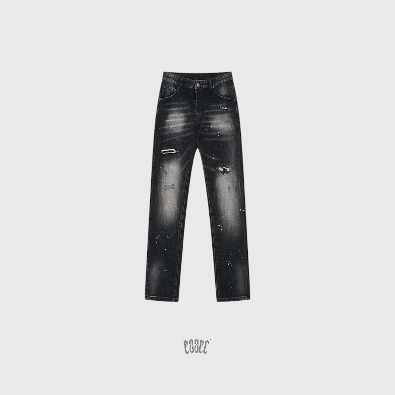 Black Paint Denim