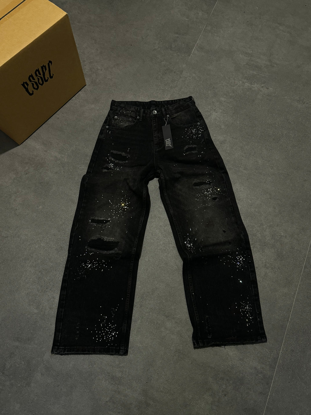 Black Vvs Baggy Denim