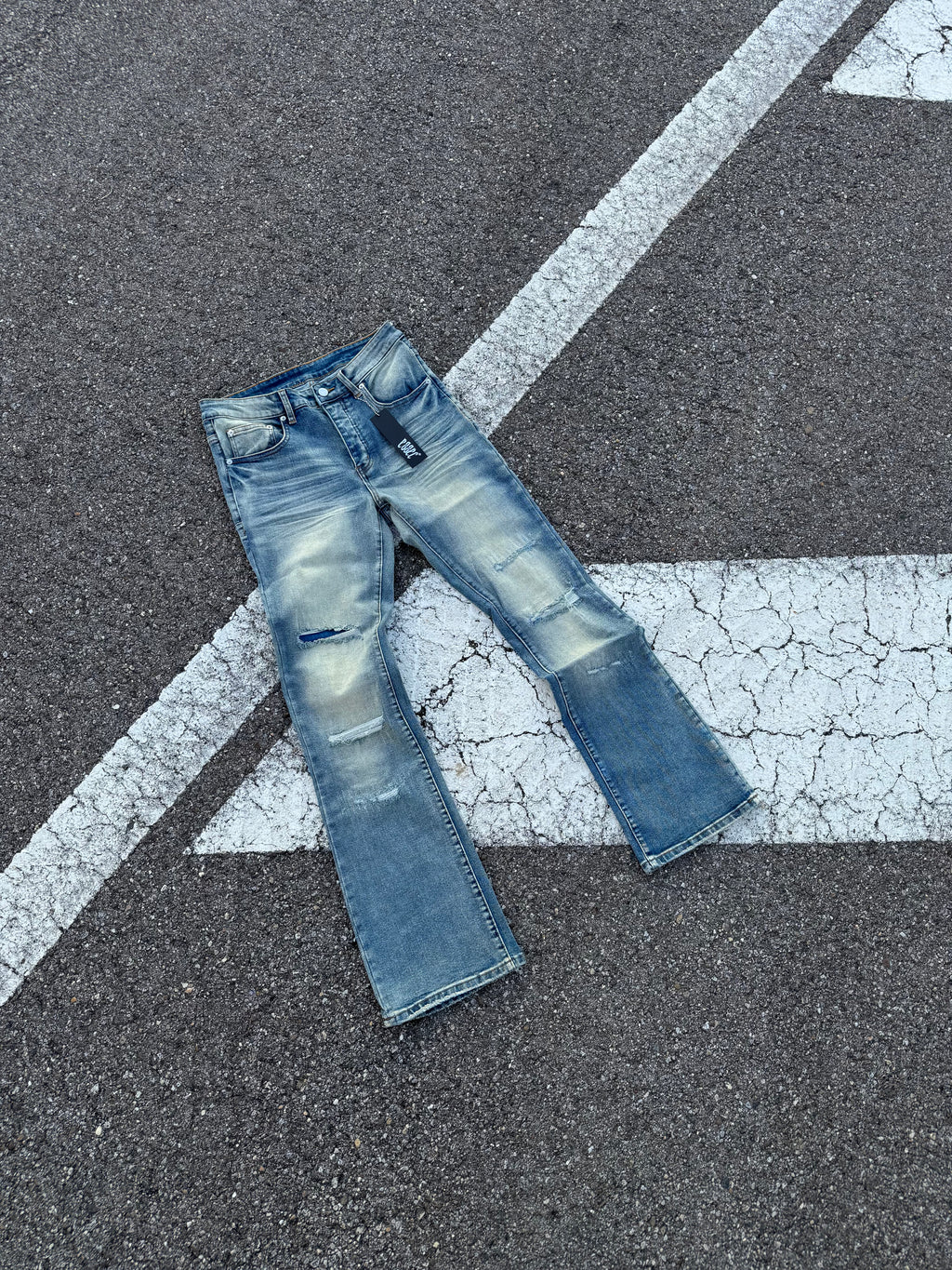 Basic Blue Flared Denim