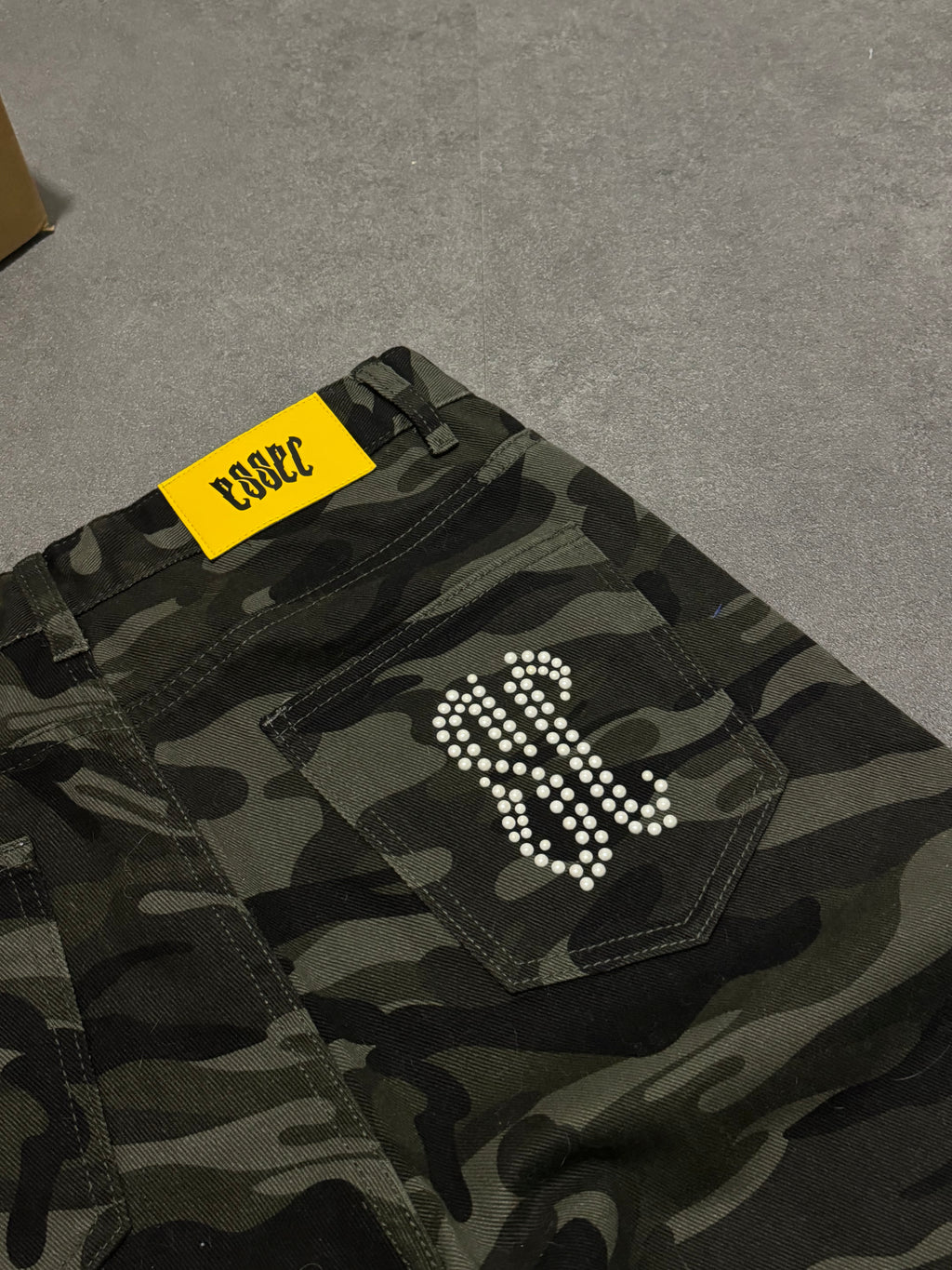 Pearl Flared Camo Denim