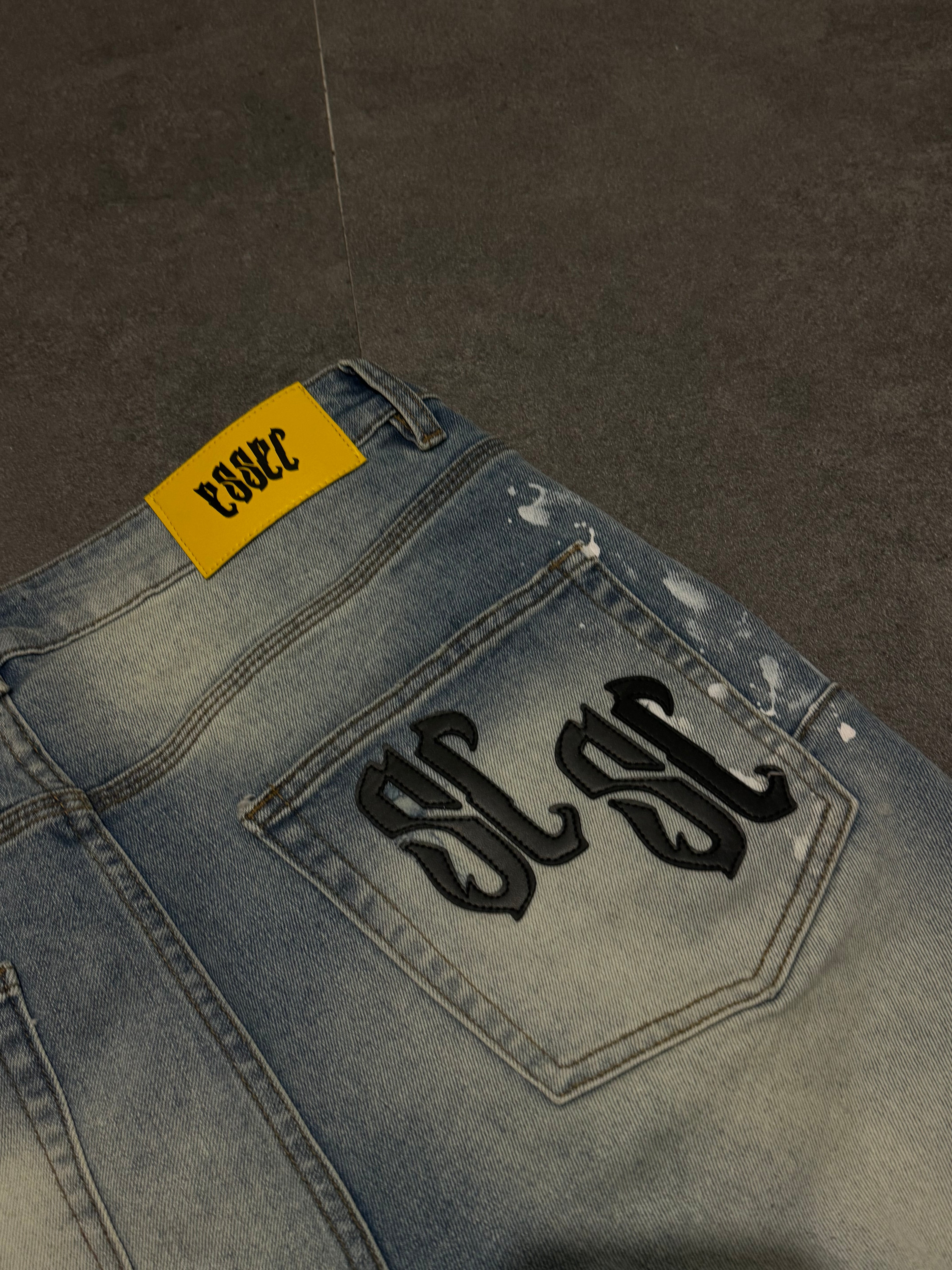 Essec Leather Patch Denim