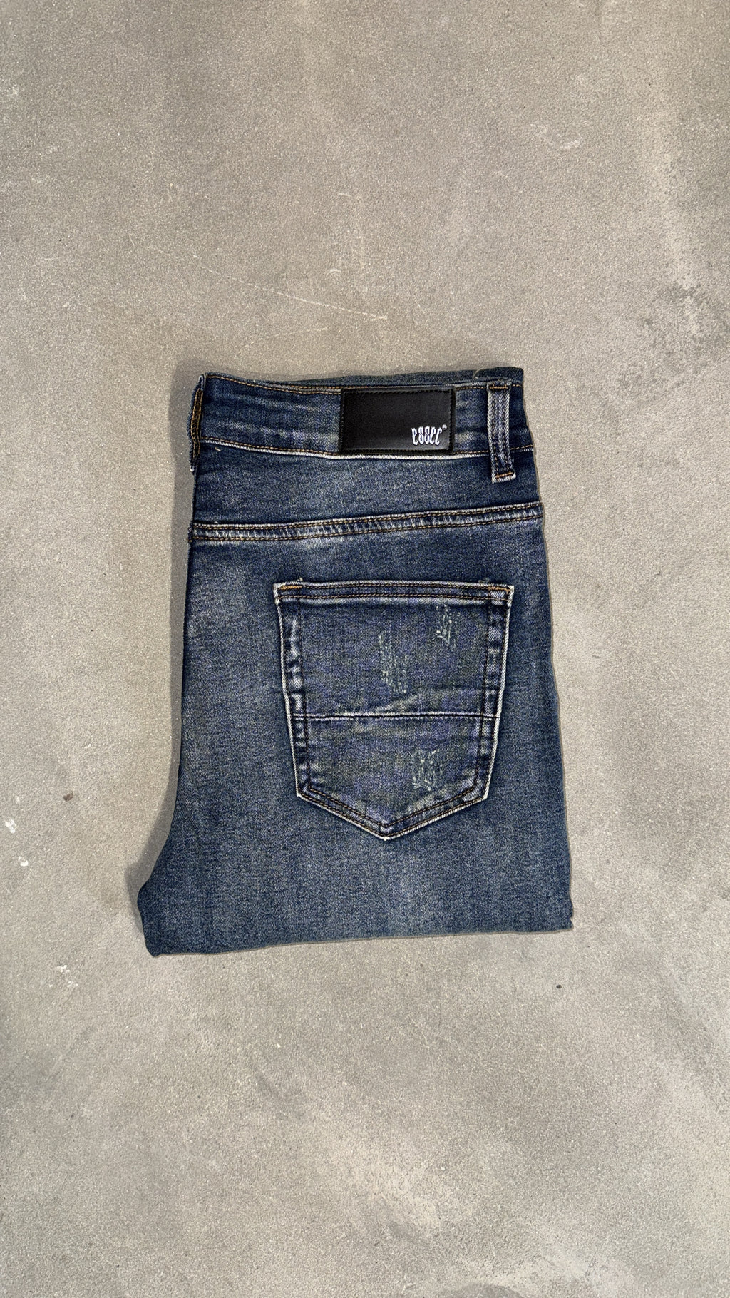 Blue Ripped Leather V1