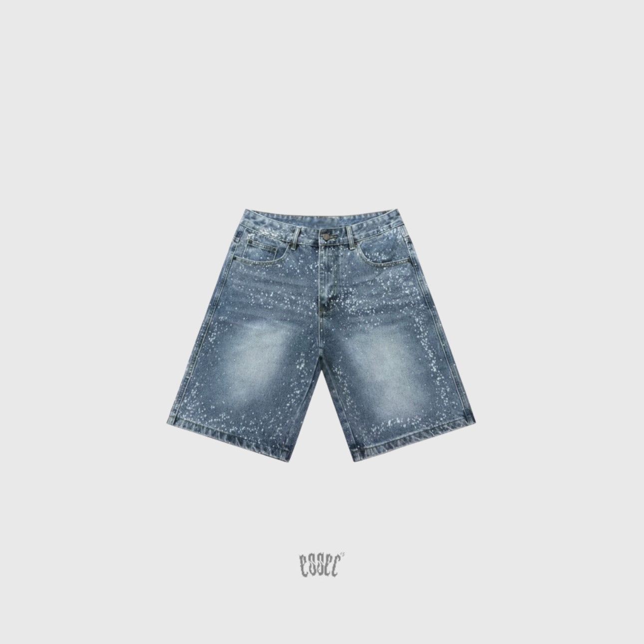 Blue Painted Vvs Shorts