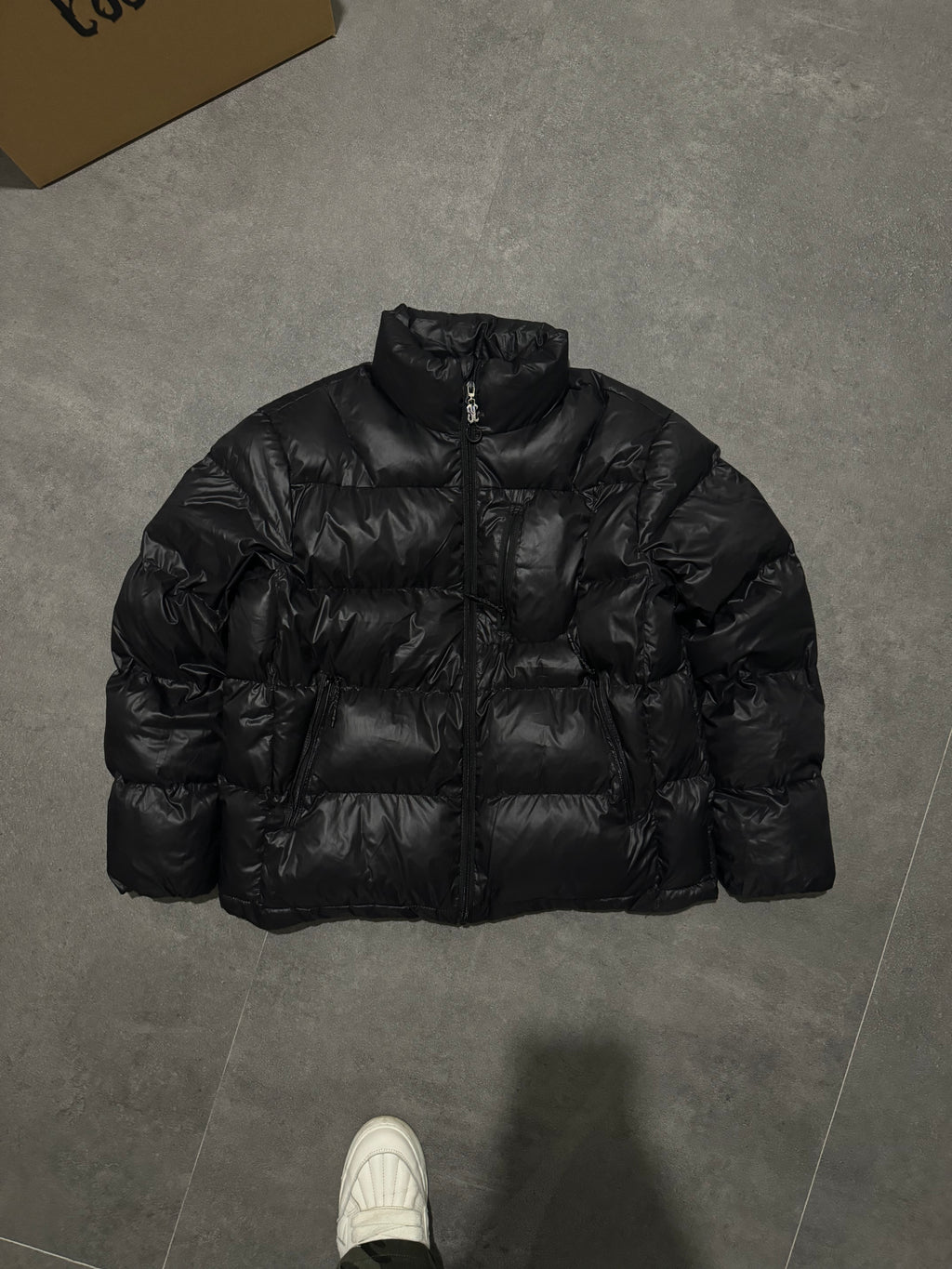 Diamond Zip Black Puffer