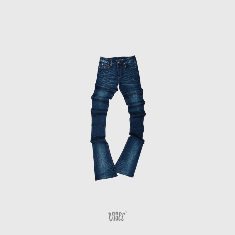 Stacked Navy Blue Denim