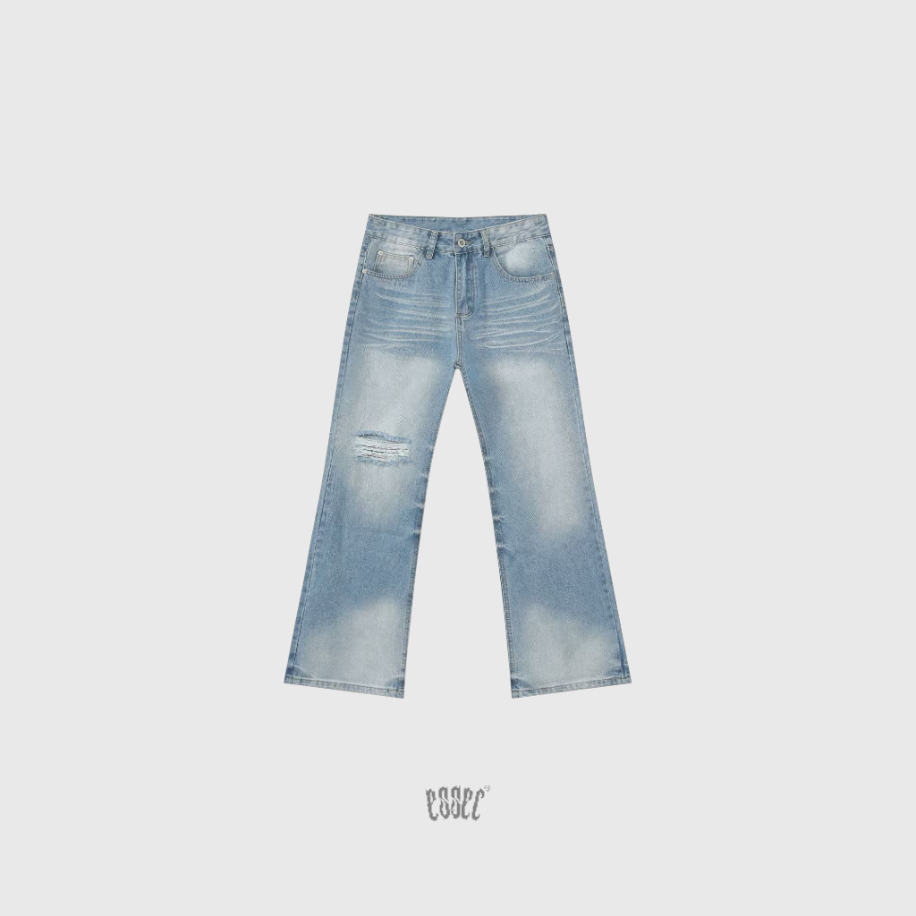 Flared Blue Denim