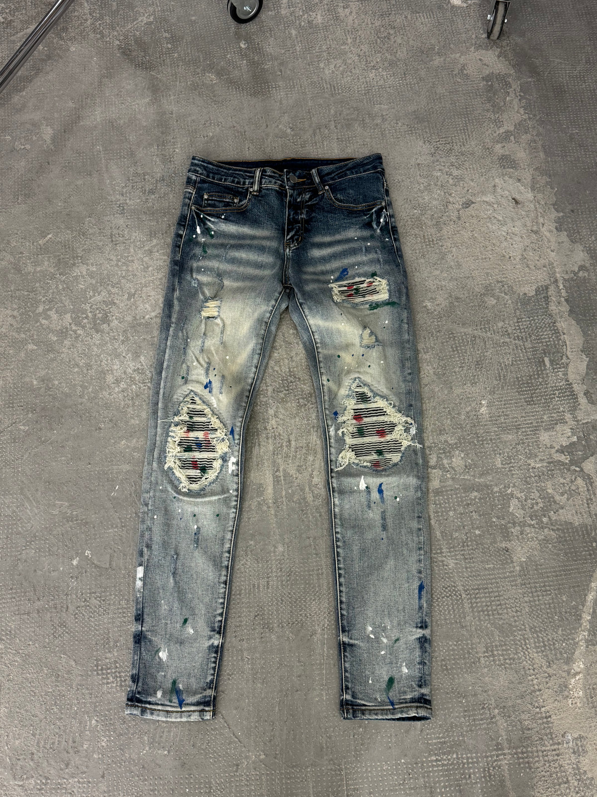 Grey Paint Denim (24h Shipping)