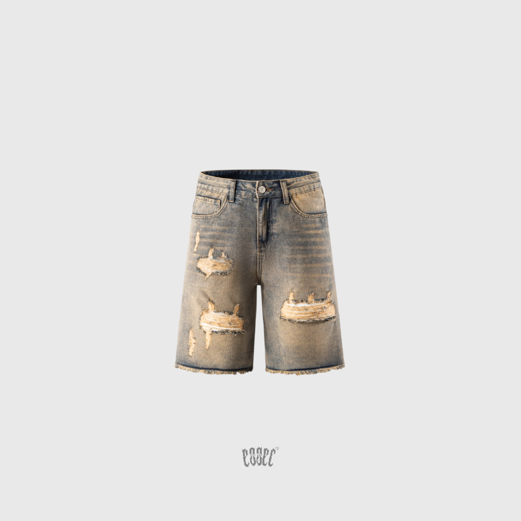 Dirty Wash Distressed Short
