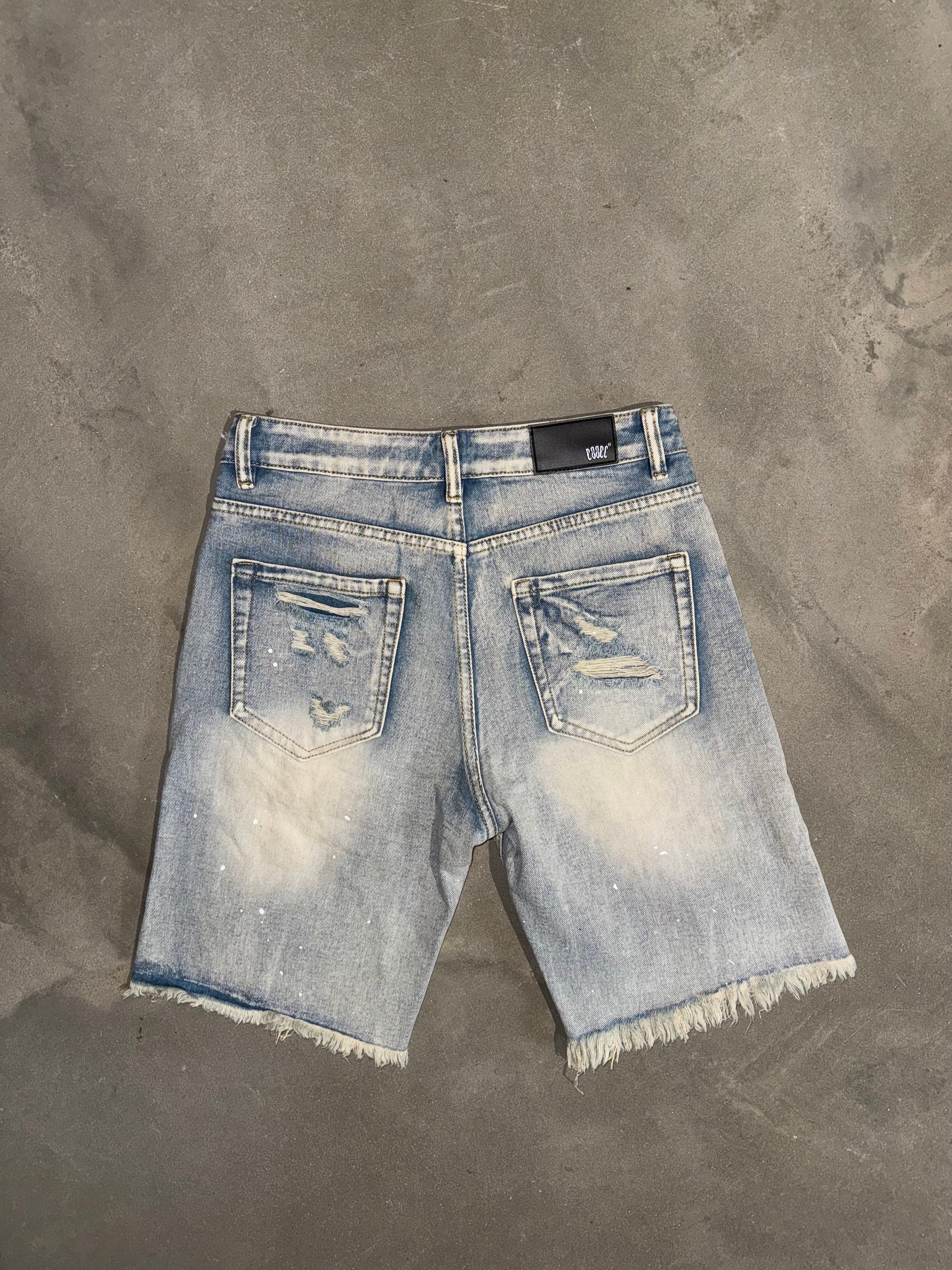 Essec Blue Rhinestone Shorts