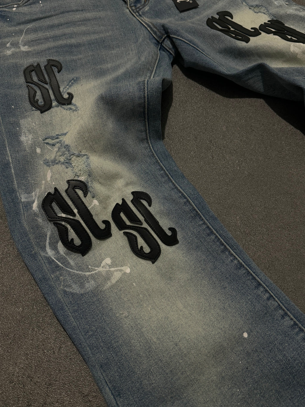 Essec Leather Patch Denim