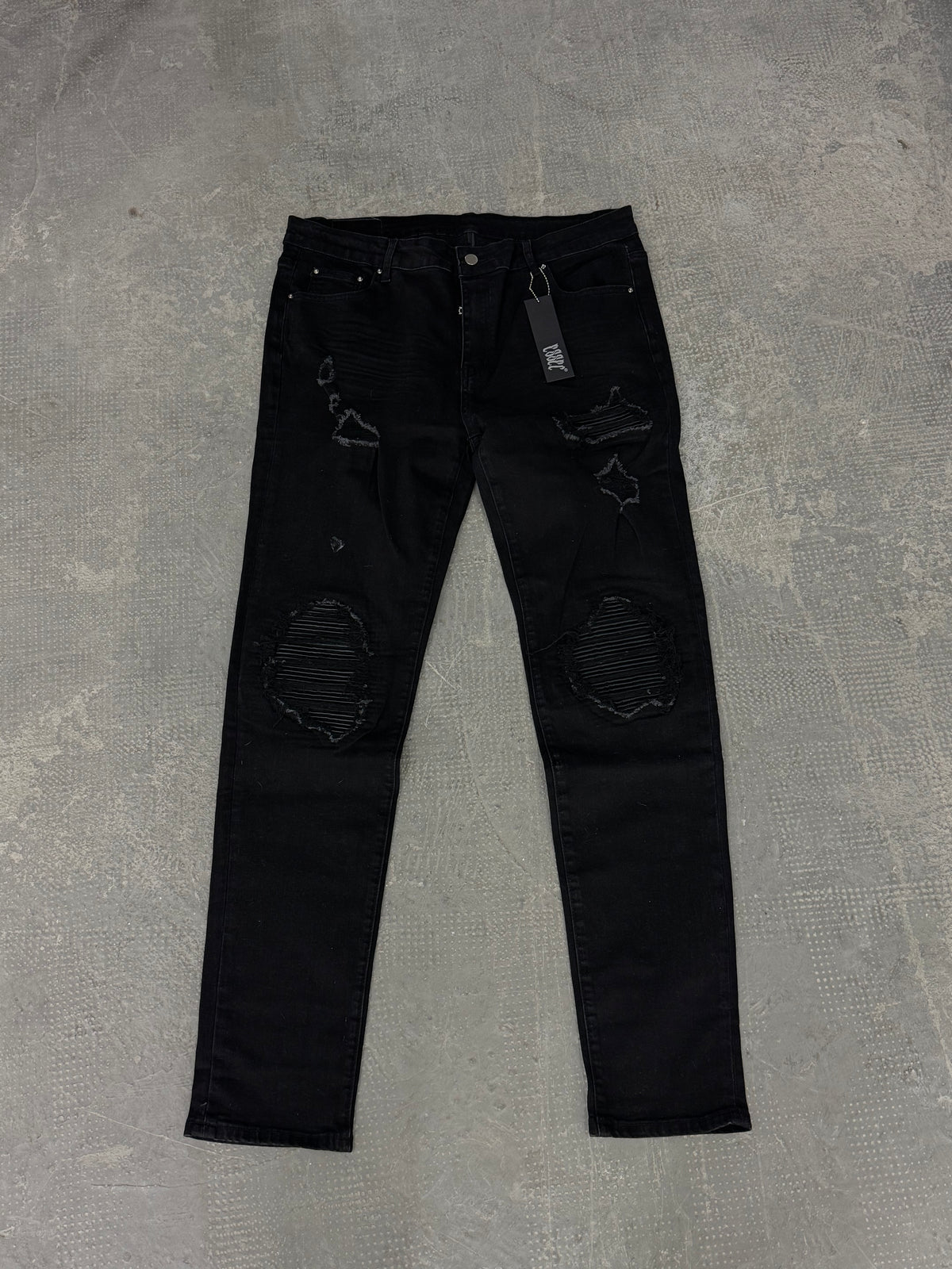 Black Ripped Denim (24h Shipping)