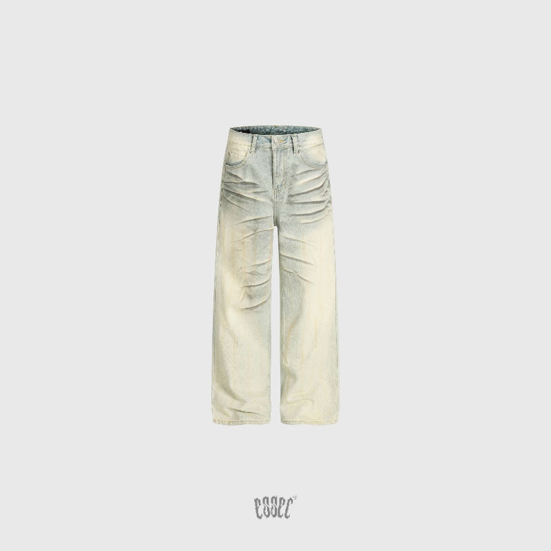 White Dirty Wash Denim