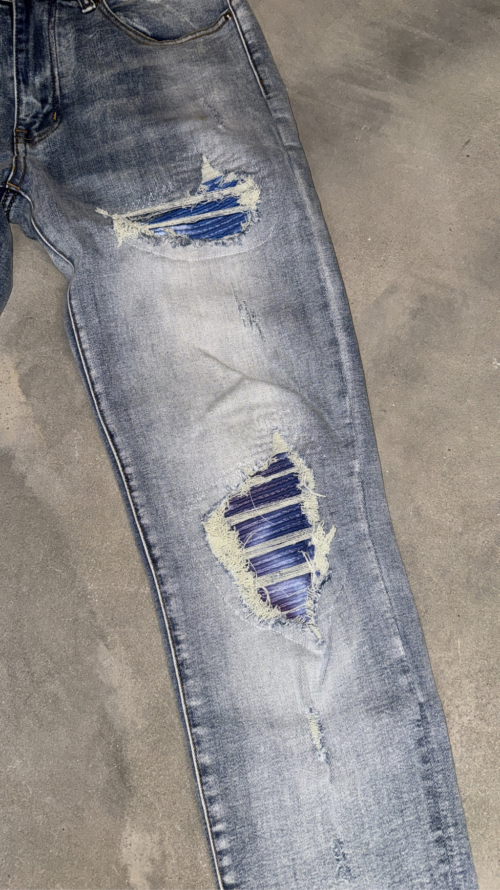 Blue Shades Patch Denim