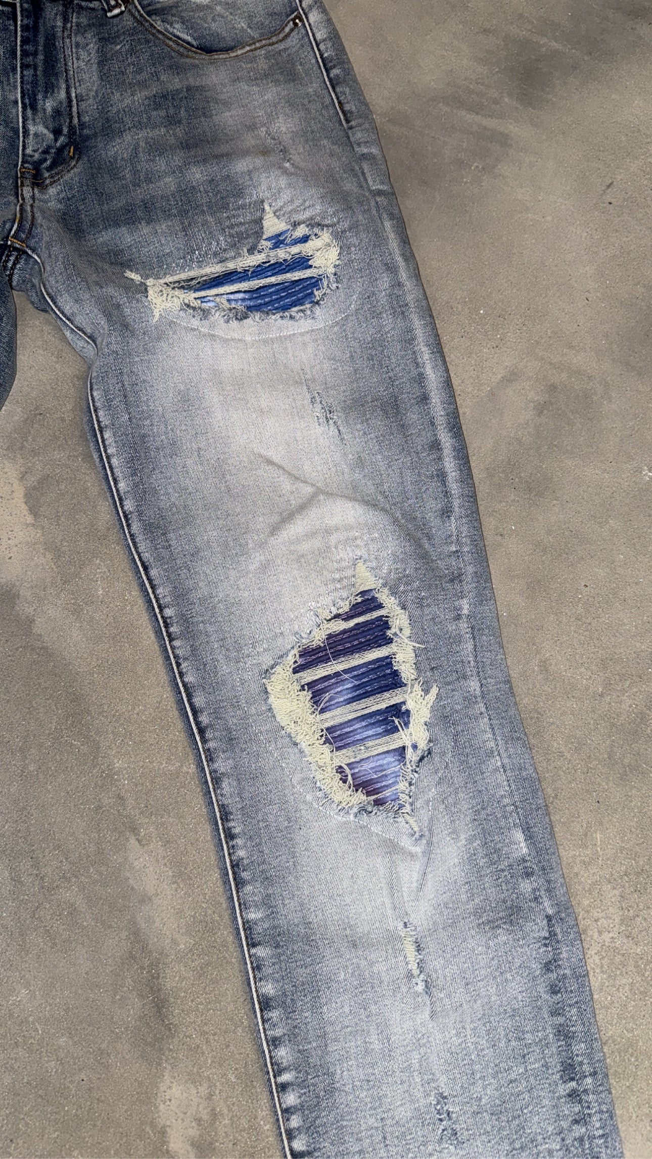 Blue Shades Patch Denim