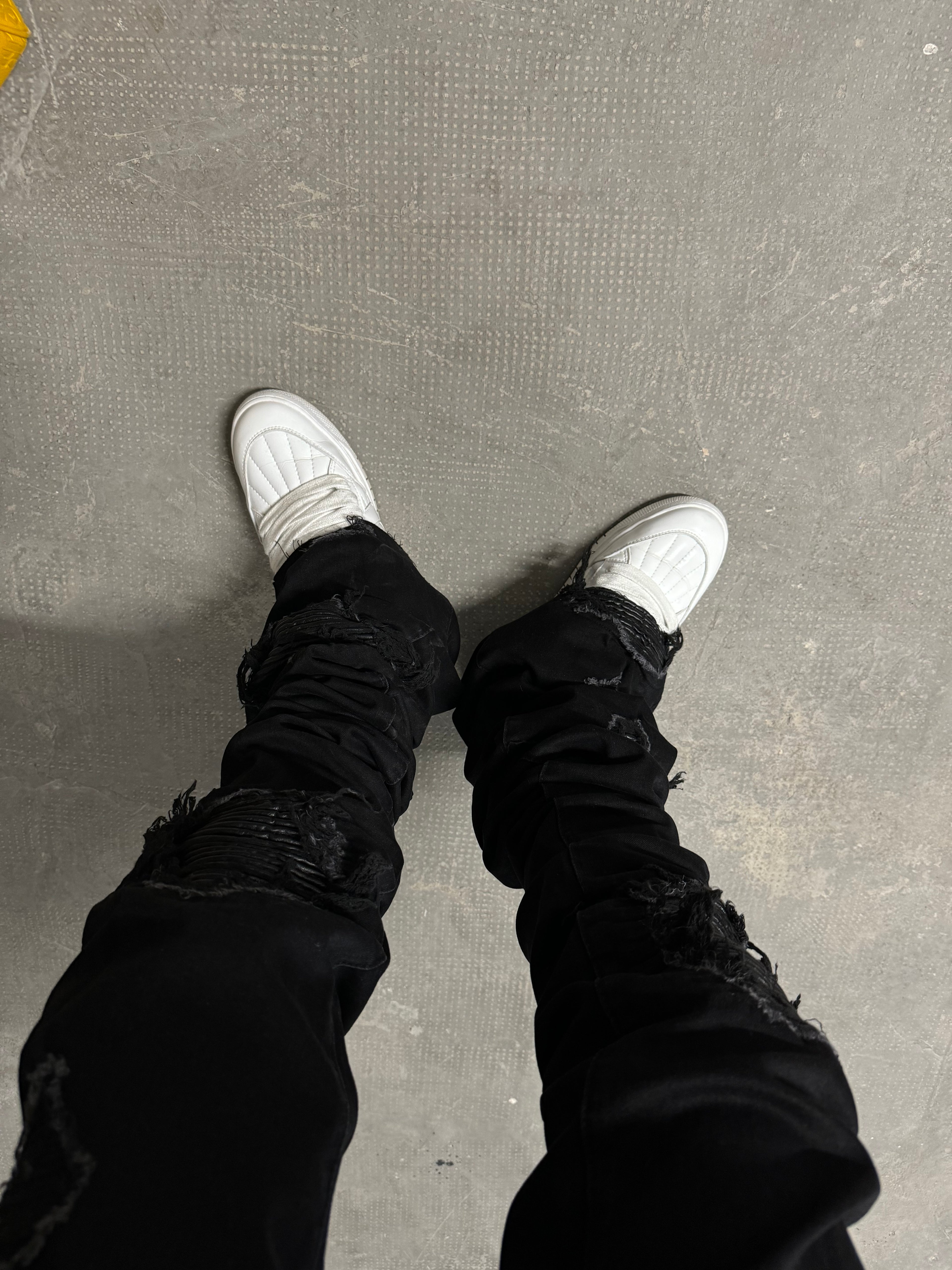 Black Ripped Stacked
