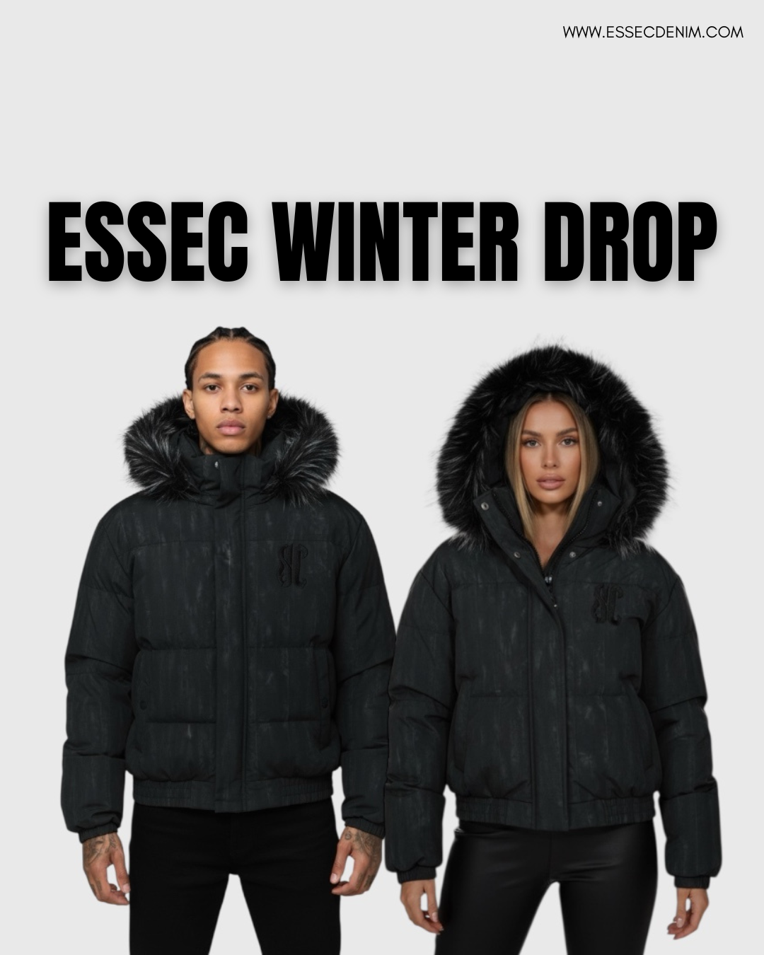 Essec Fur Jacket Black