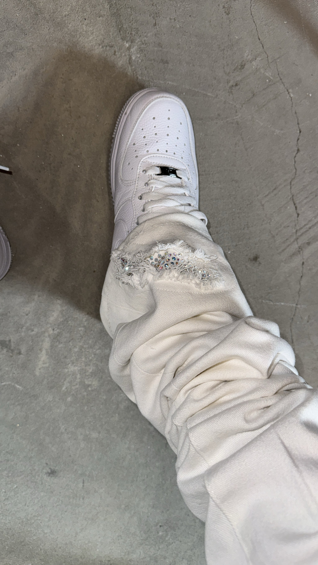 Stacked White vvs Denim