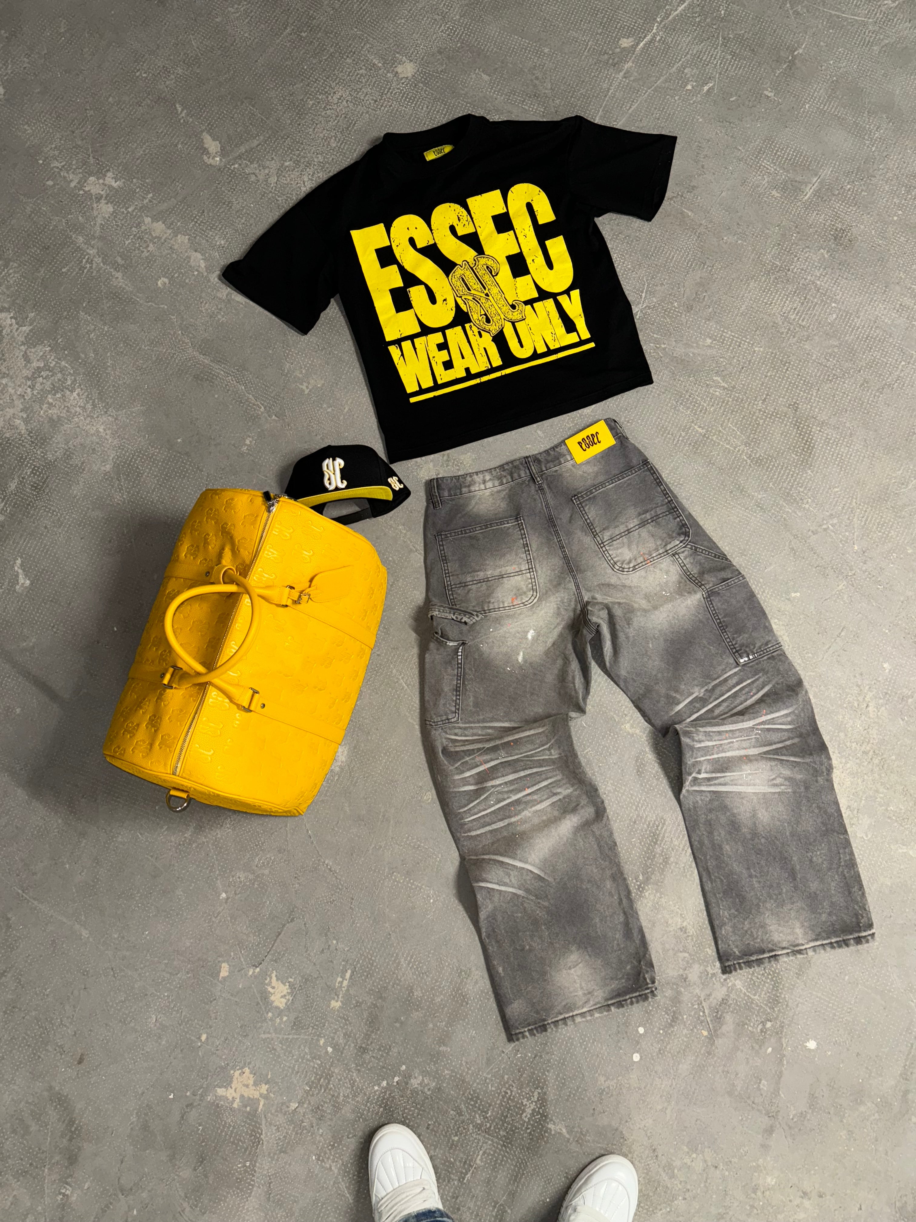 Grey Baggy Denim
