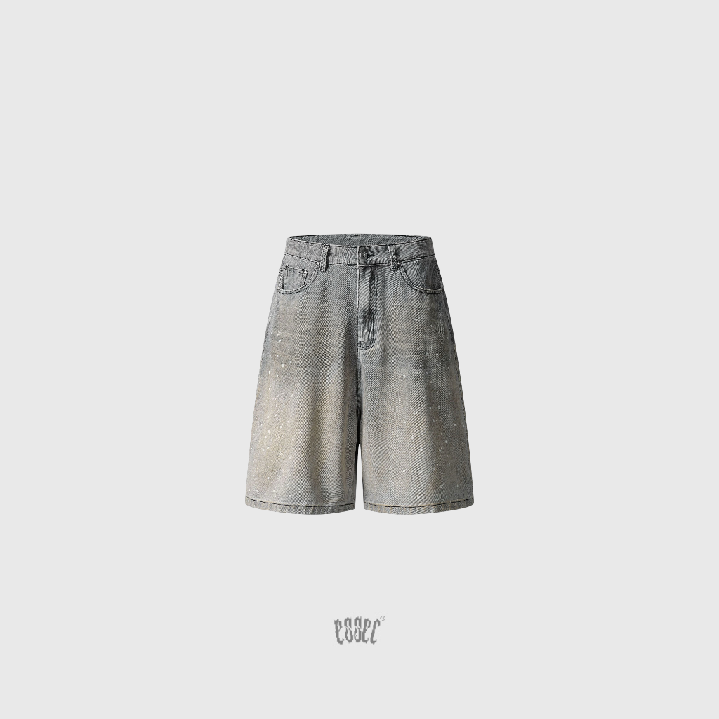 Blue Paint Shorts