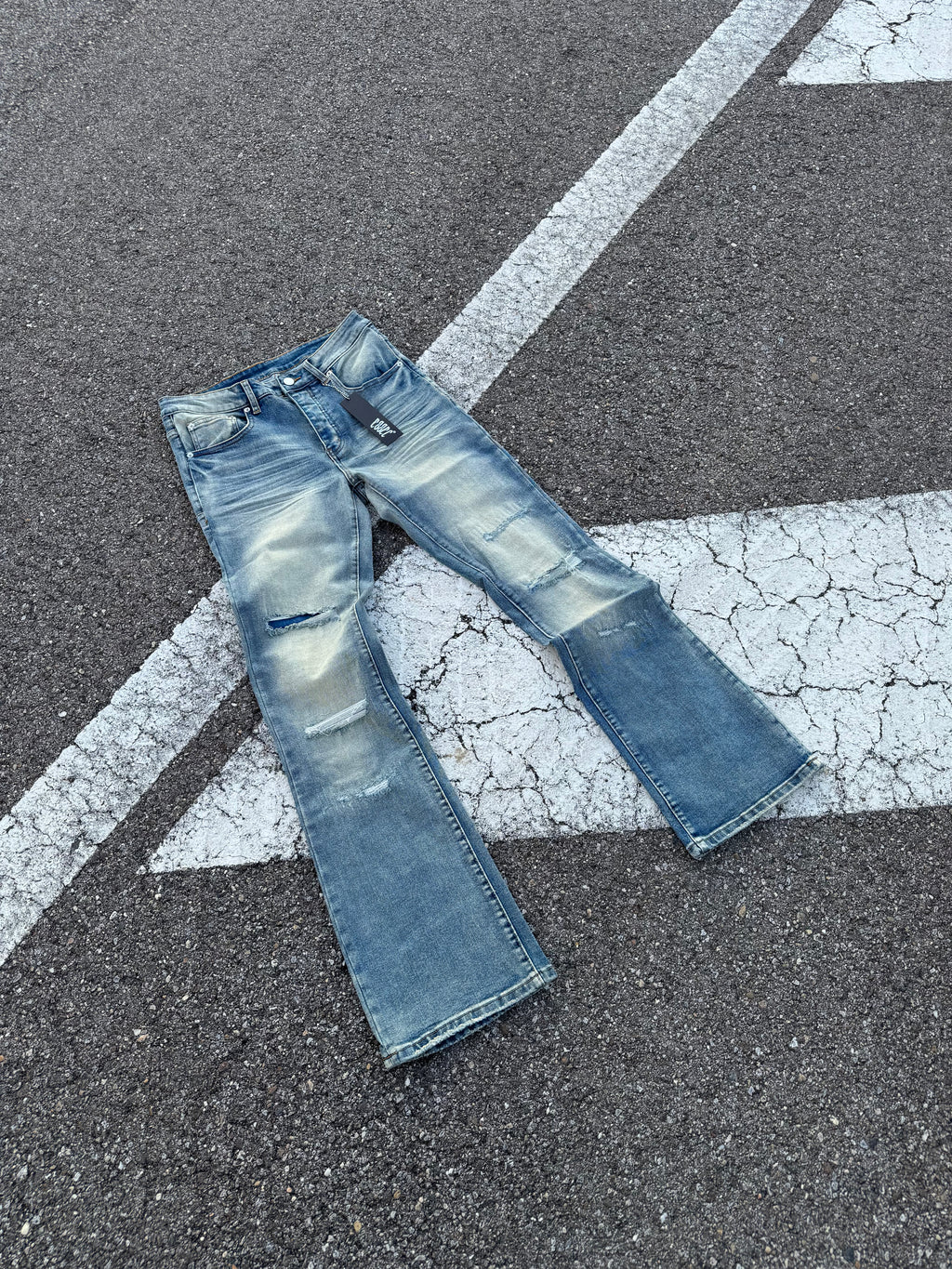 Basic Blue Flared Denim